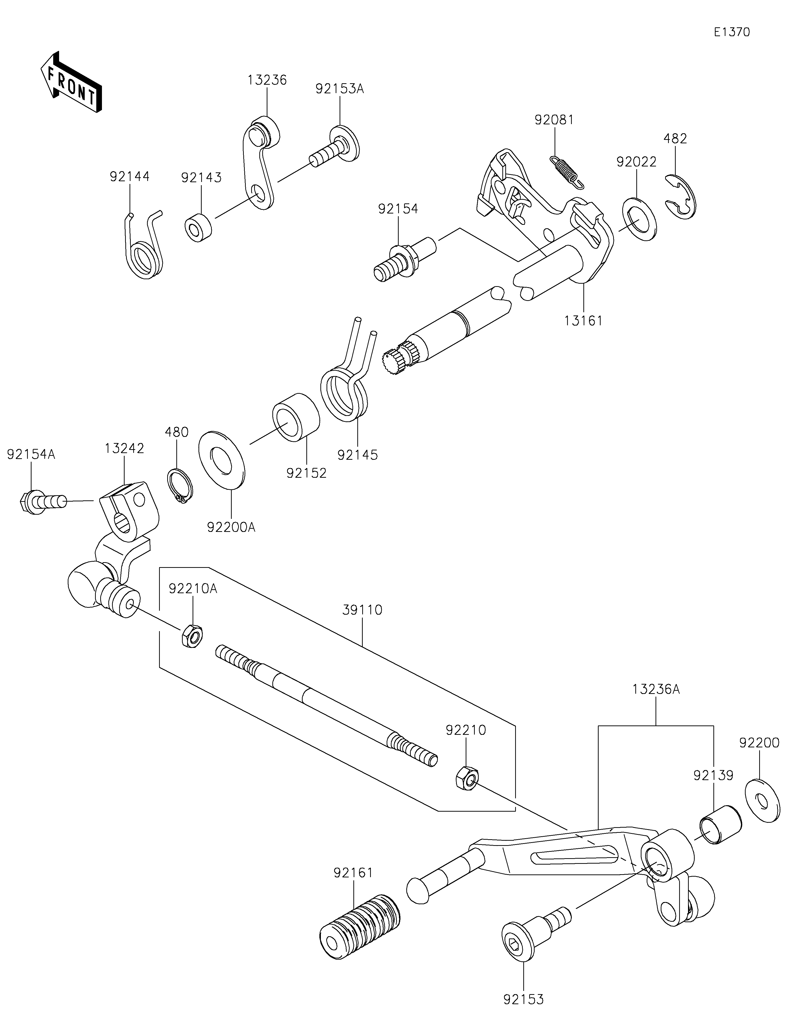 SELECTEUR POUR Z1000 ZR1000HNFNN GRIS 2022