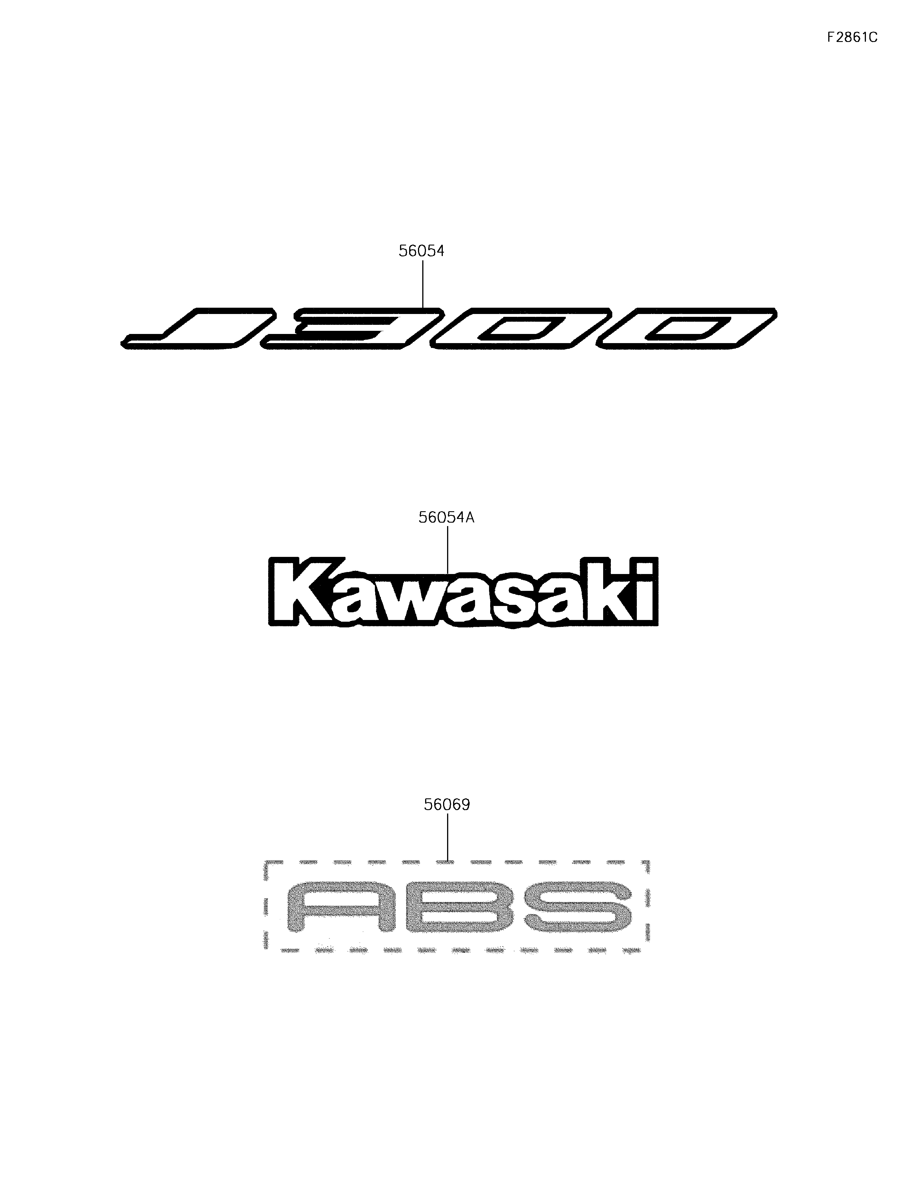 STICKER POUR J300 ABS SC300BEF ARGENT 2014