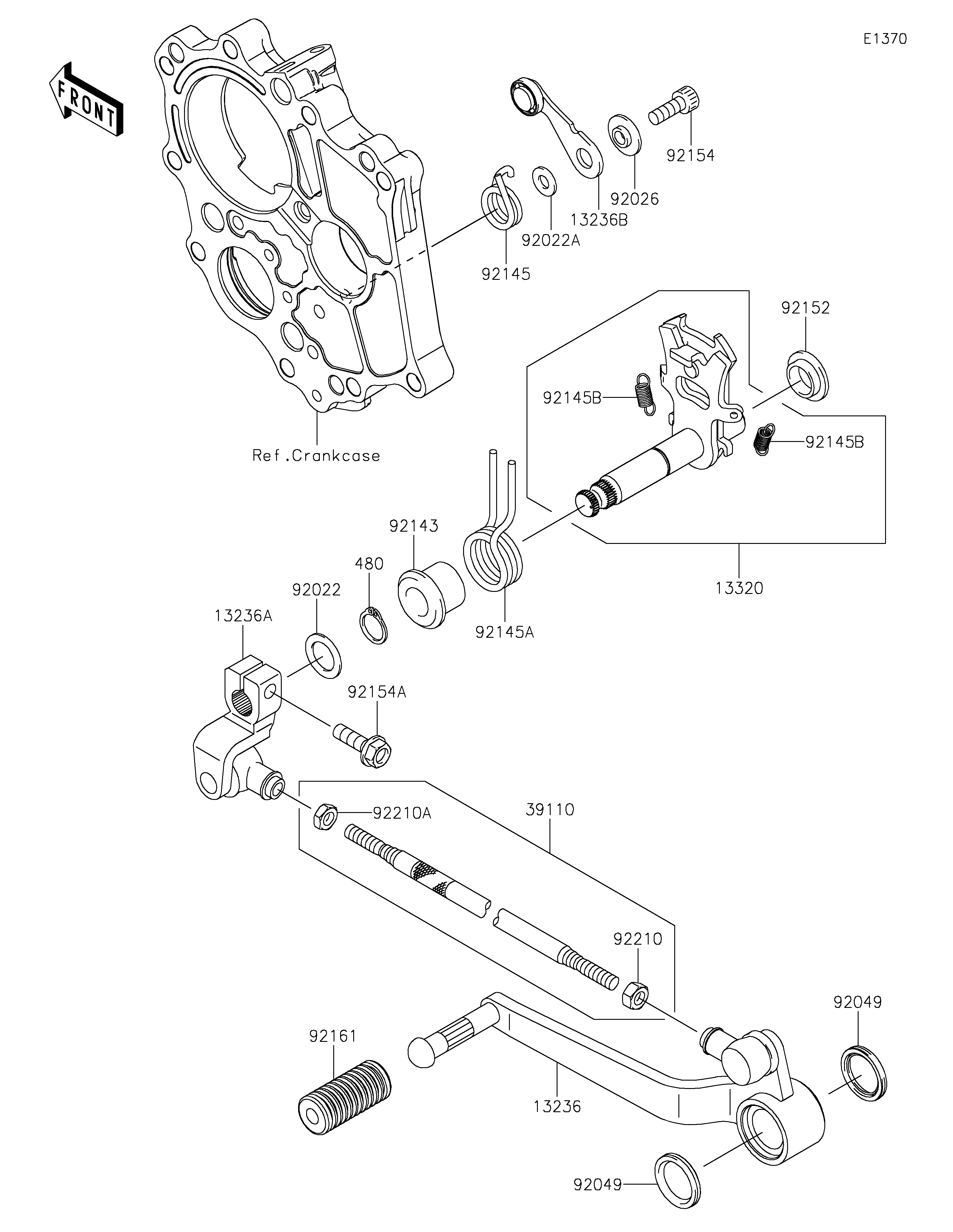 SELECTEUR POUR VERSYS 650 ABS KLE650FFF BLANC 2015