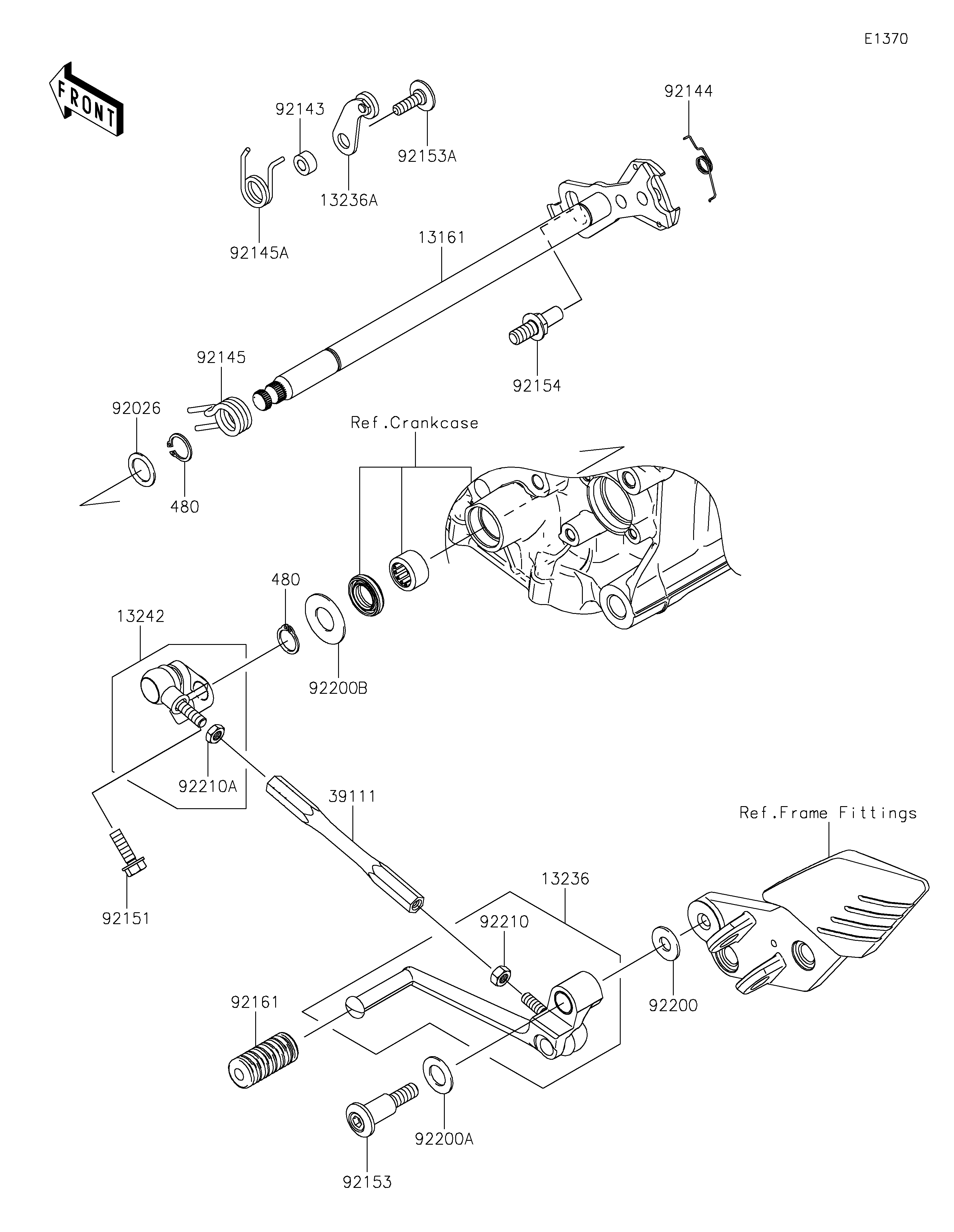 SELECTEUR POUR 1400GTR ABS ZG1400EFF GRIS 2015