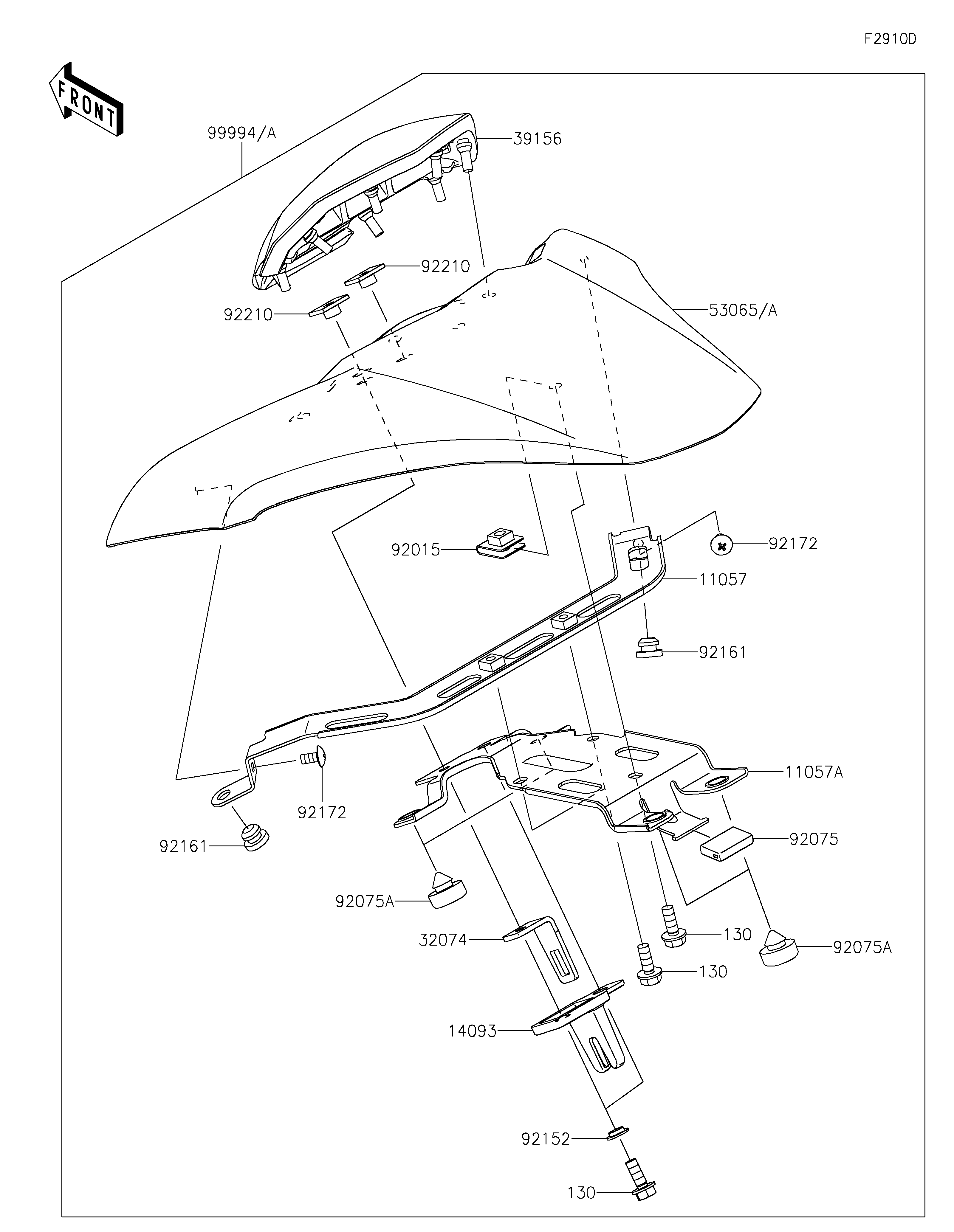 ACCESSOIRE COUVRE SELLE POUR Z900 ZR900HLF BLANC 2020