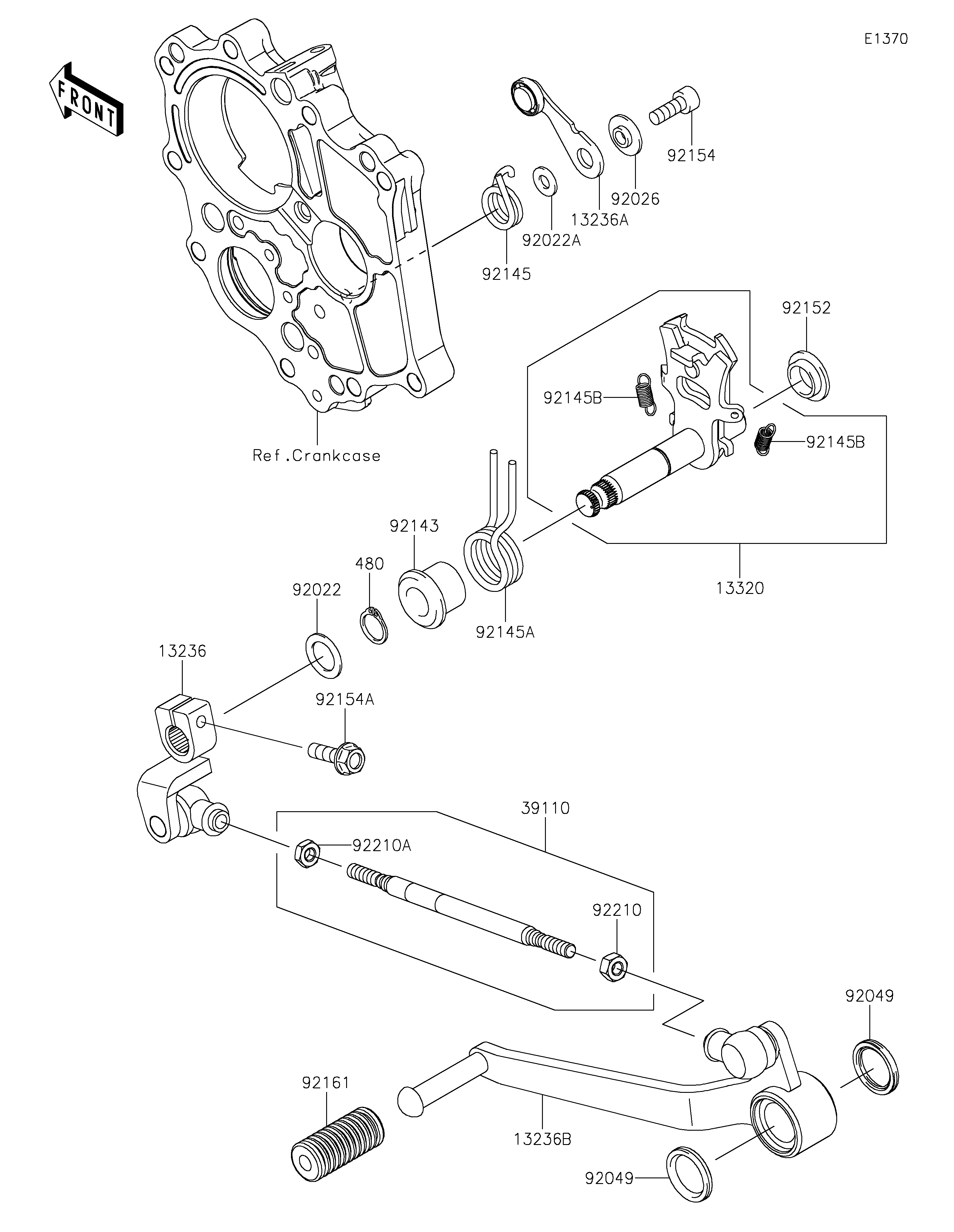 SELECTEUR POUR VERSYS 650 KLE650HNFAN TITANE 2022