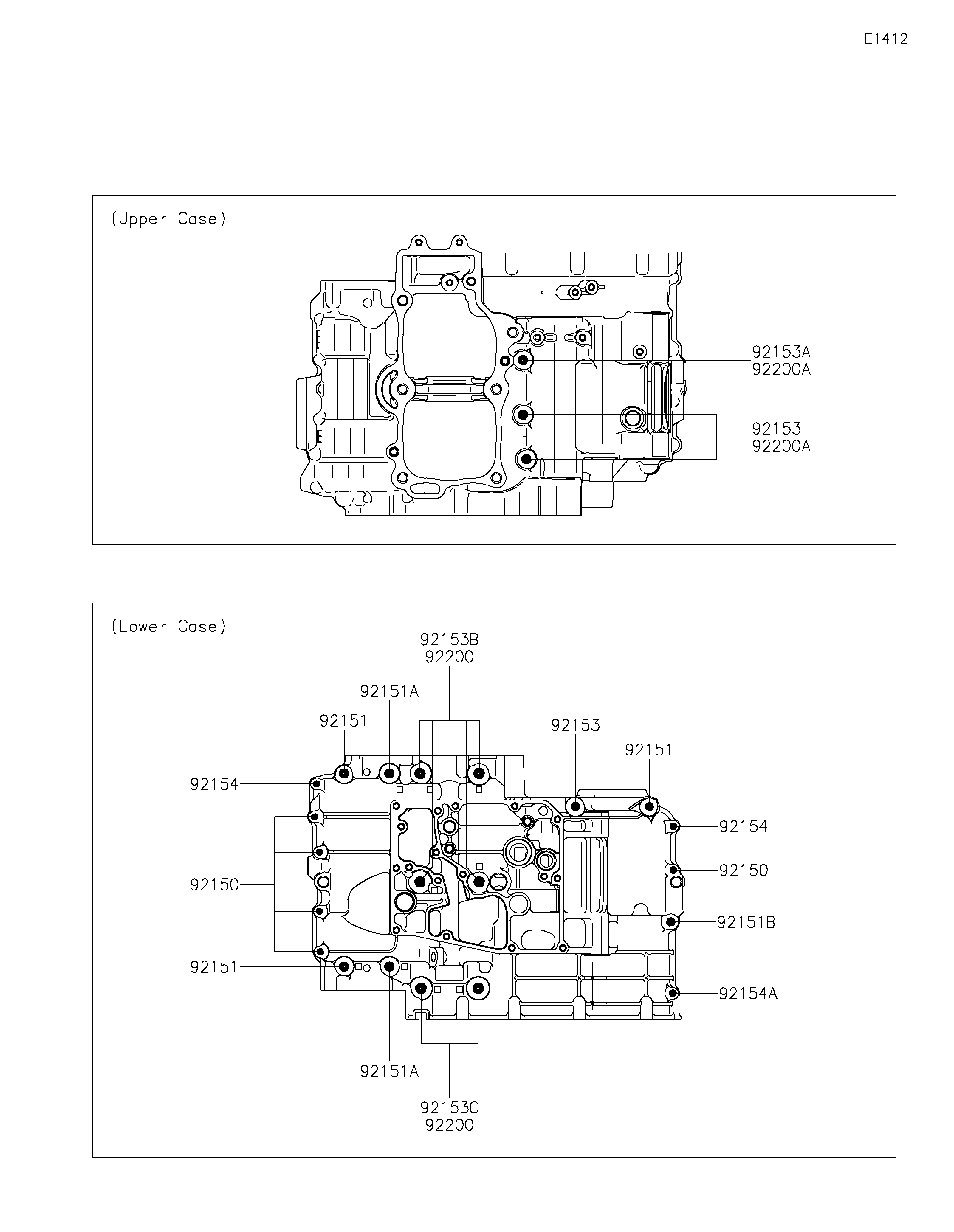 BOULON CARTER MOTEUR POUR Z650RS ER650RRFBN NOIR 2024