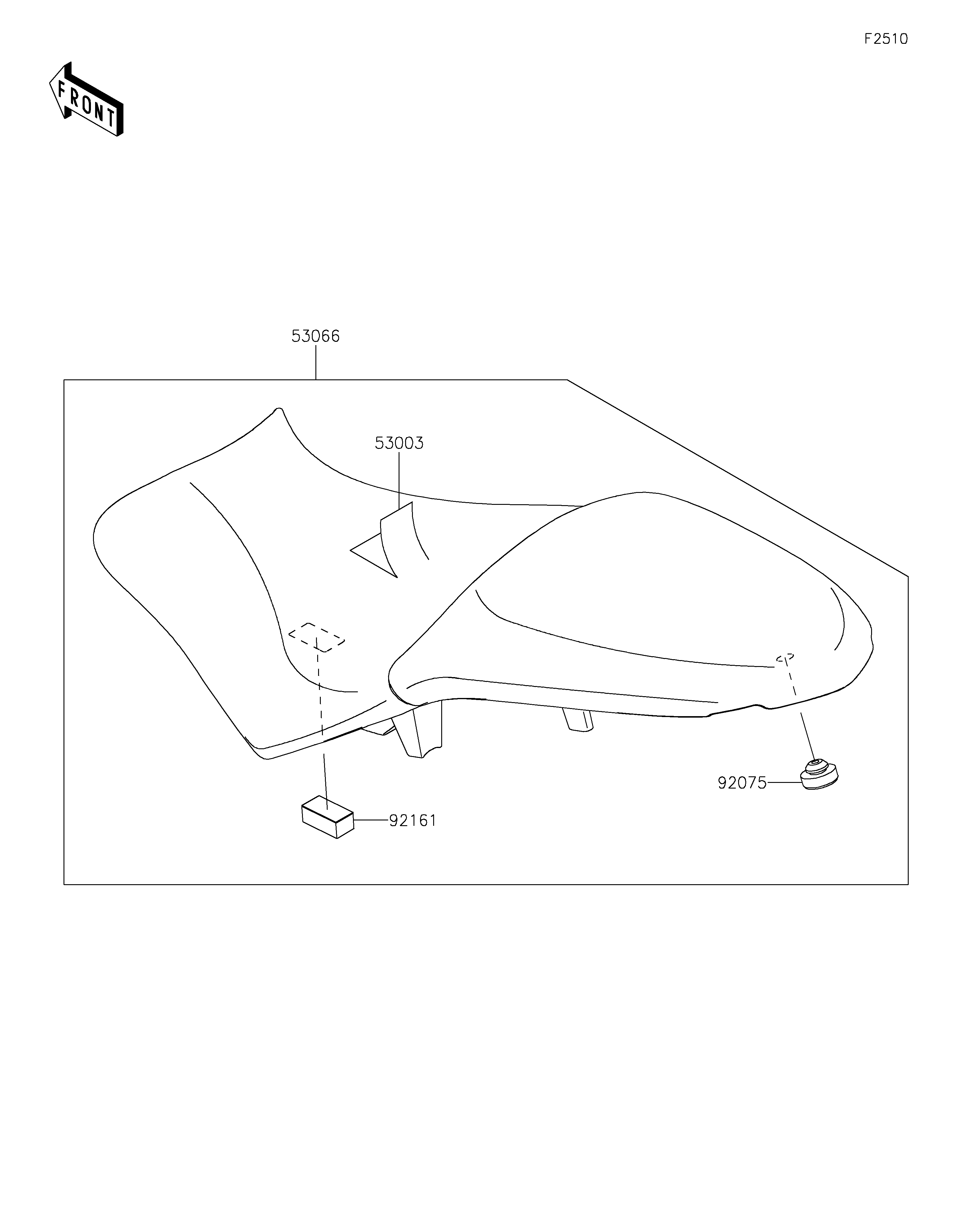 SELLE POUR VERSYS 650 KLE650JPFNN NOIR 2023