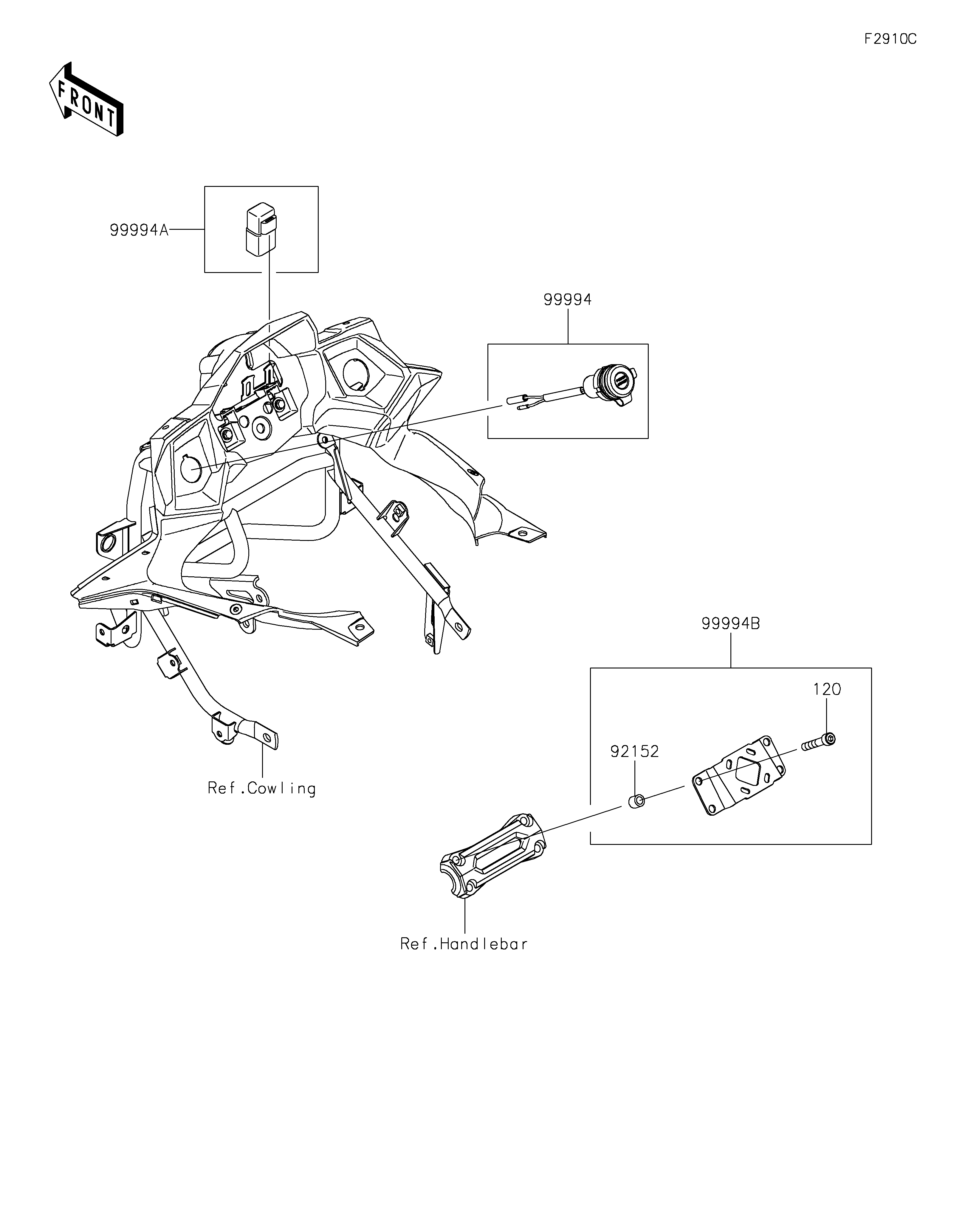 ACCESSOIREDC OUTPUT ETC POUR VERSYS 650 KLE650FHF NOIR 2017