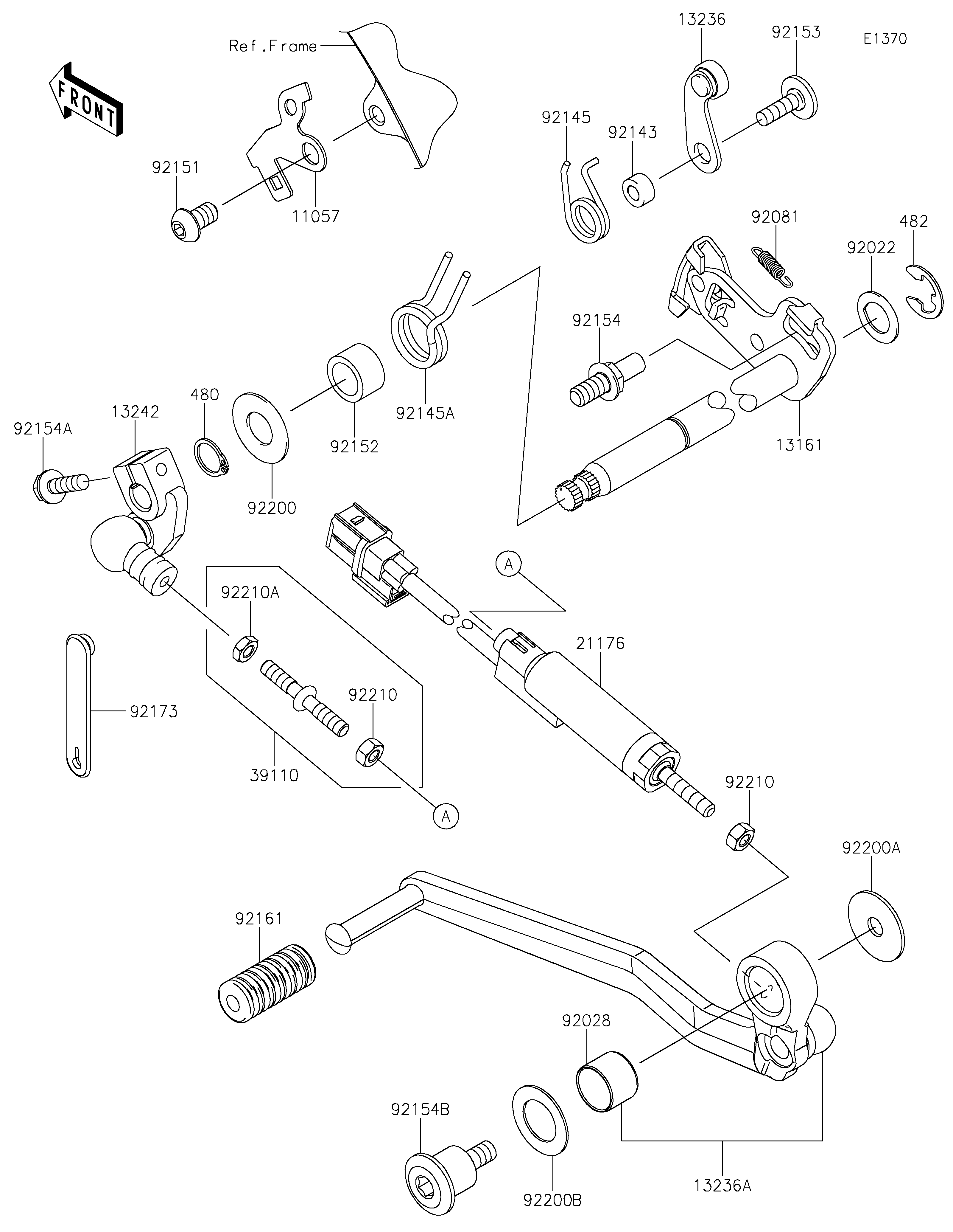 SELECTEUR POUR VERSYS 1000 S KLZ1000EMFNN GRIS 2021