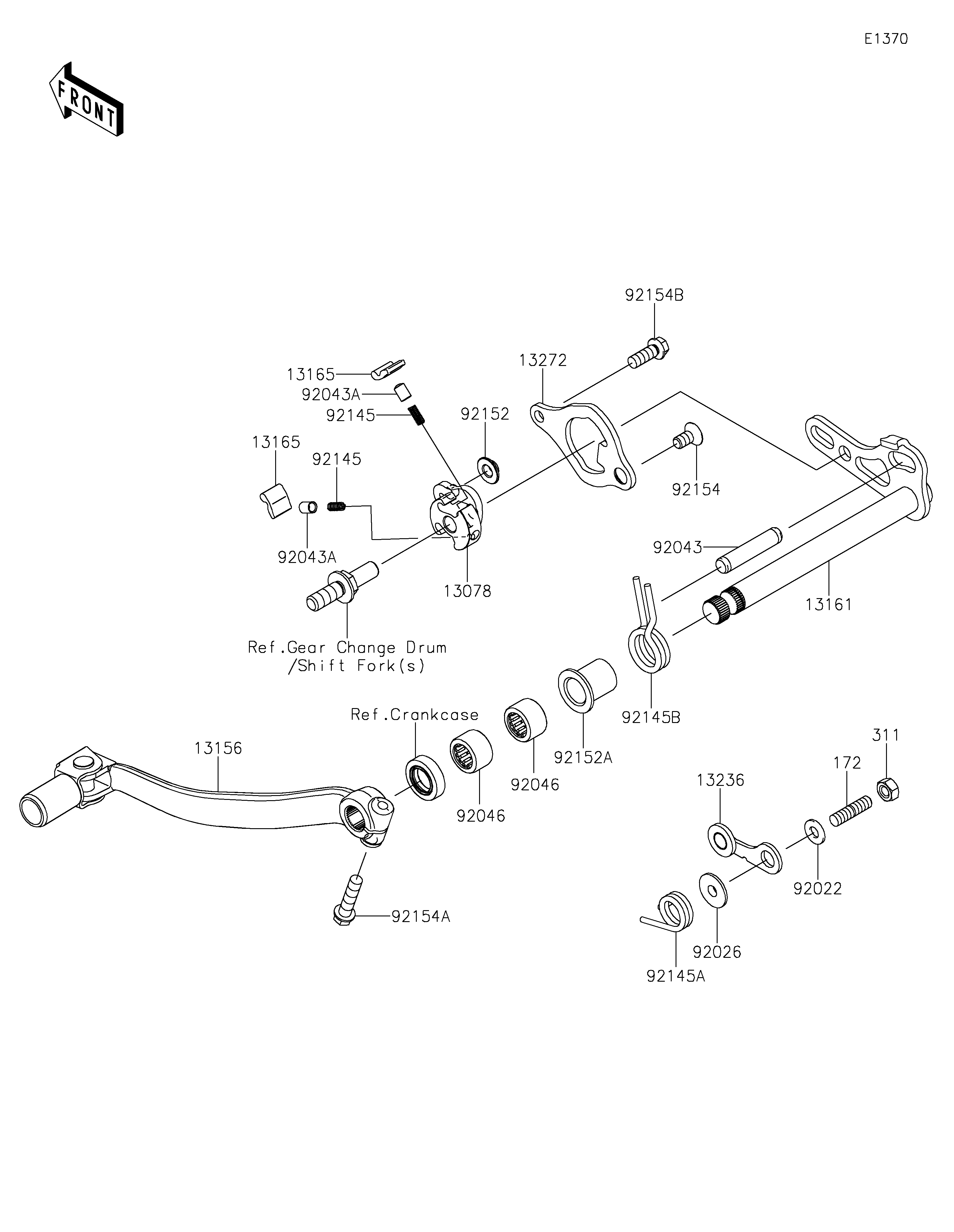 SELECTEUR POUR KX250 50TH ANNIVERSARY EDITION KX252CRFAN VERT MAT 2024 EUROPE
