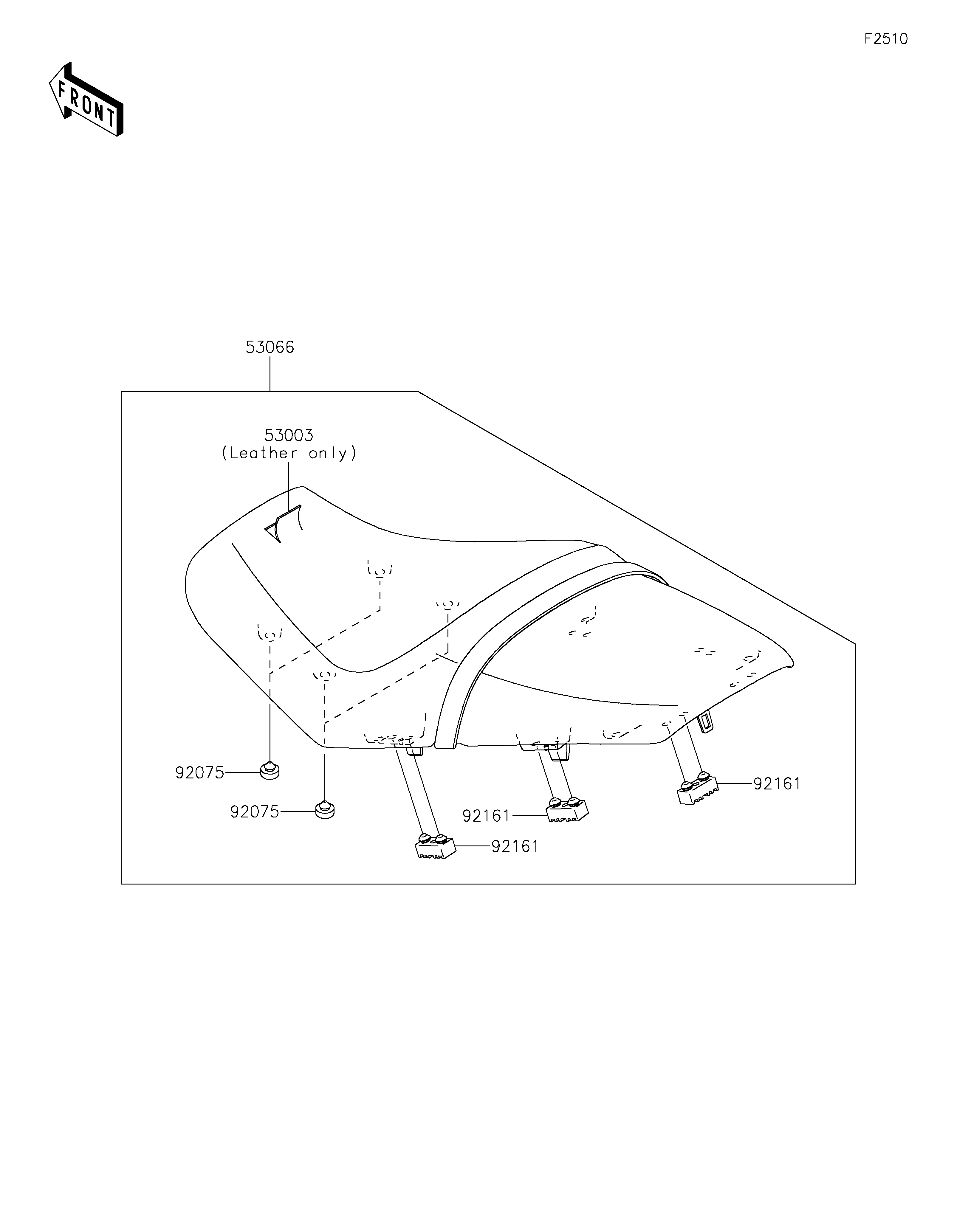 SELLE POUR ZZR1400 ZX1400JMFNN NOIR 2021