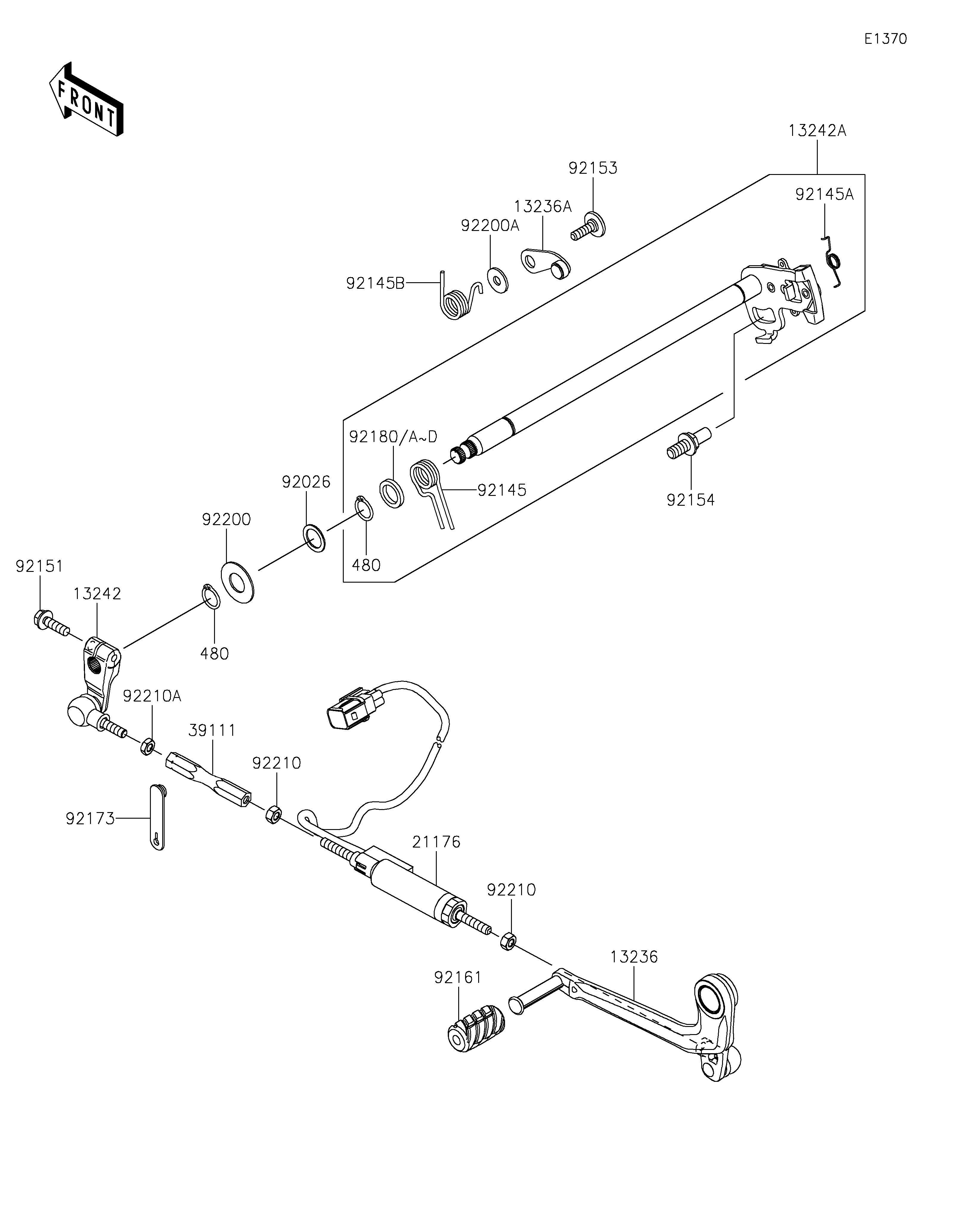 SELECTEUR POUR NINJA H2 ZX1002JRANN GRIS 2024