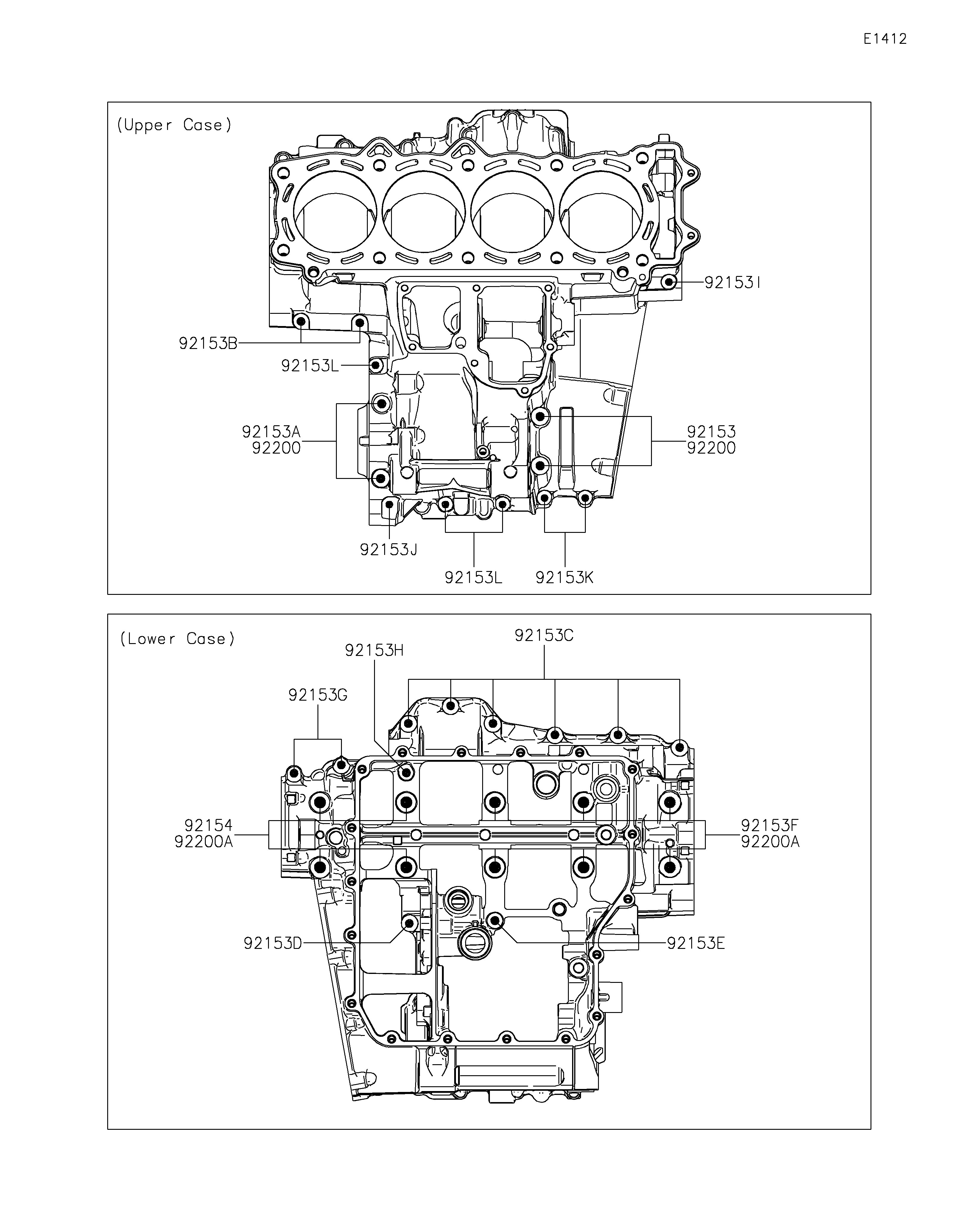 BOULON CARTER MOTEUR POUR ZZR1400 ZX1400HGF GRIS 2016