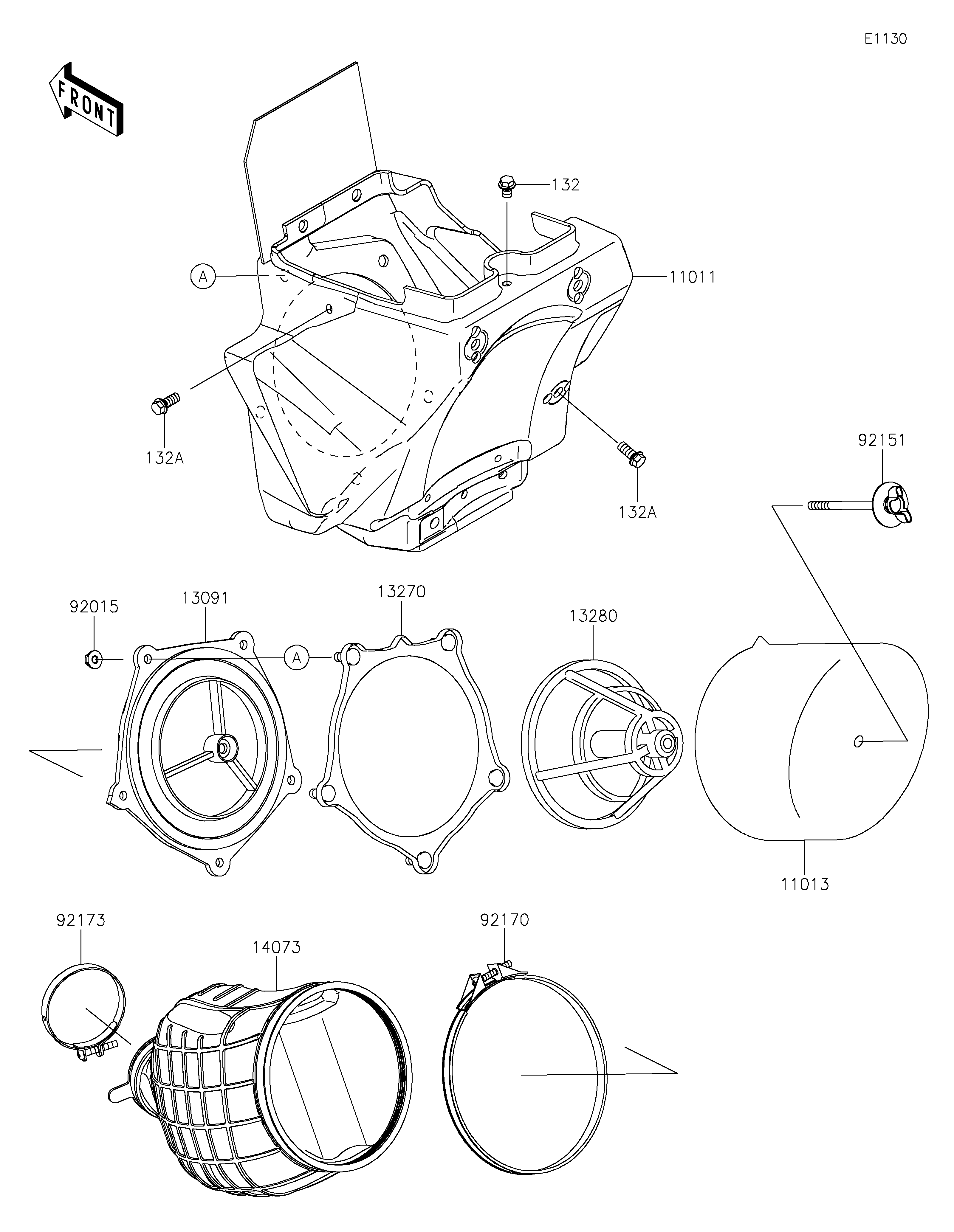 FILTRE A AIR POUR KX85 L KX85DNFNN VERT 2022 EUROPE