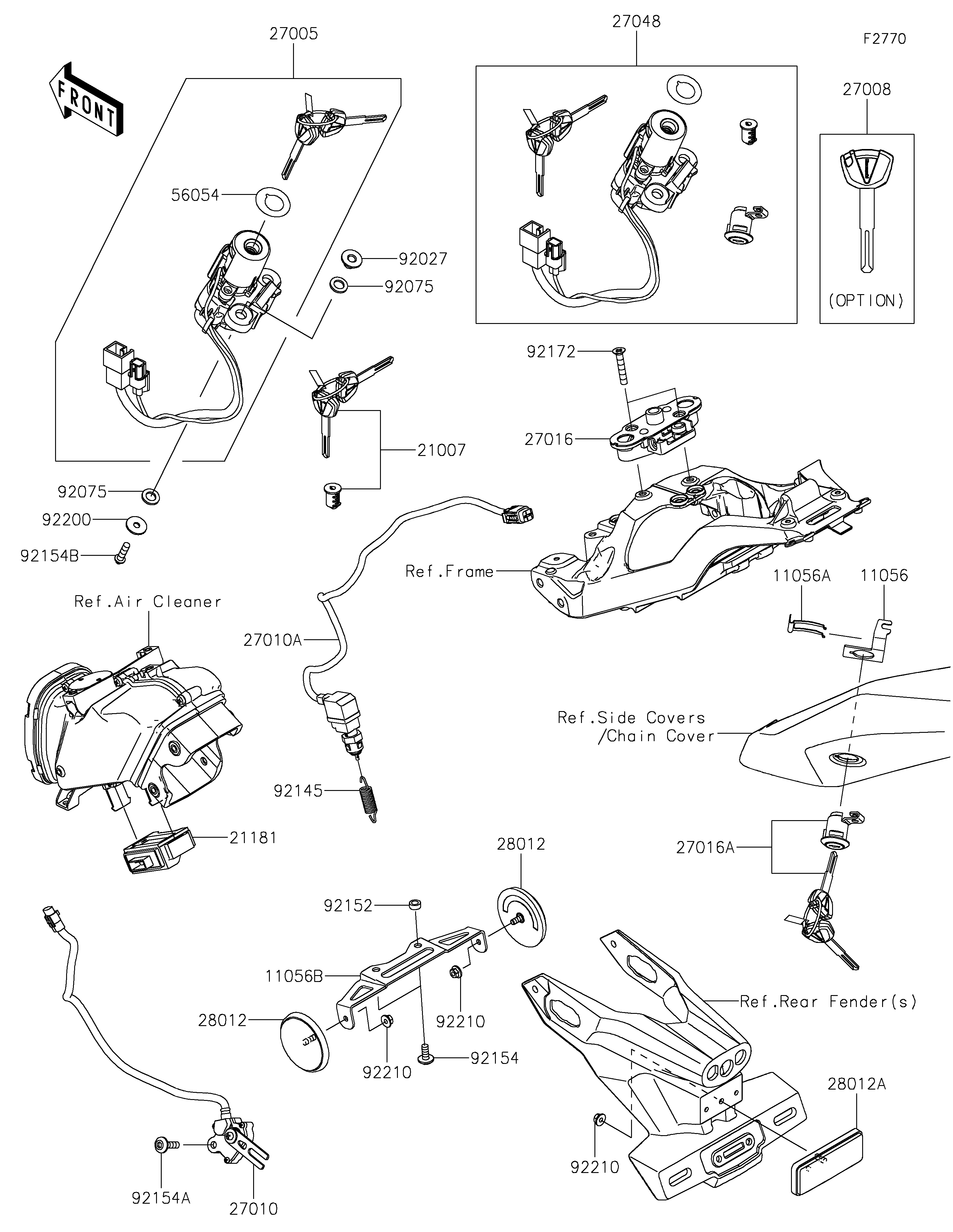 CONTACTEUR POUR NINJA ZX 10R ZX1002LNSAN NOIR 2022