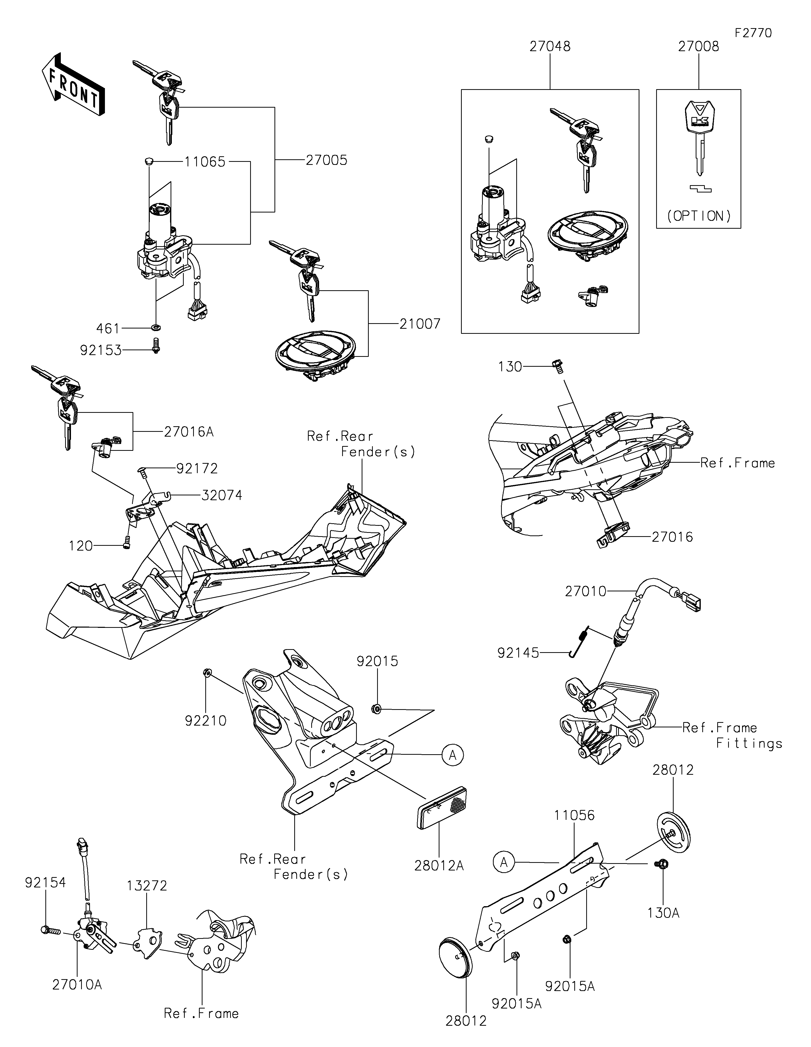 CONTACTEUR POUR Z125 BR125LMFAN NOIR 2021