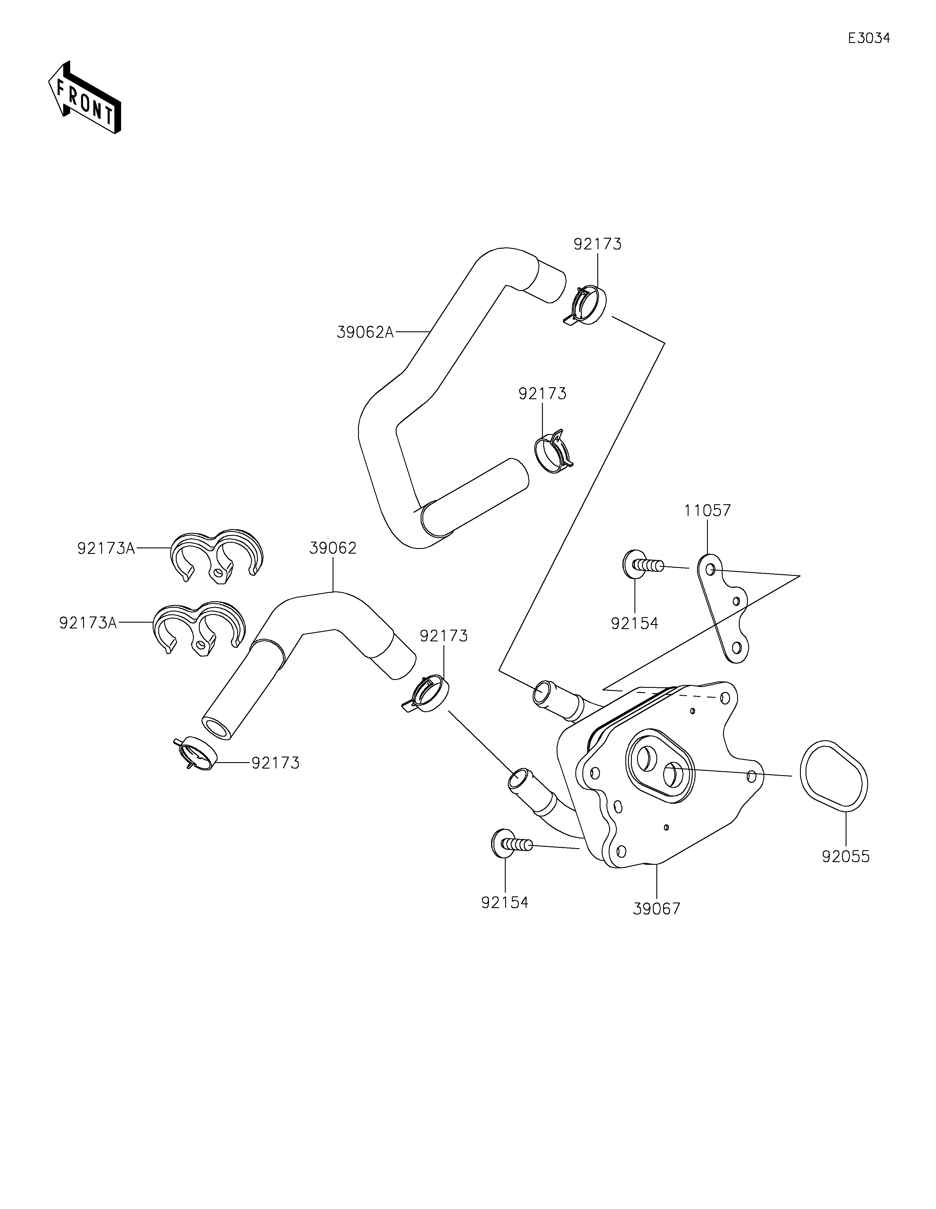 RADIATEUR DHUILE POUR NINJA H2 SX SE ZX1002RNFNN VERT MAT 2022