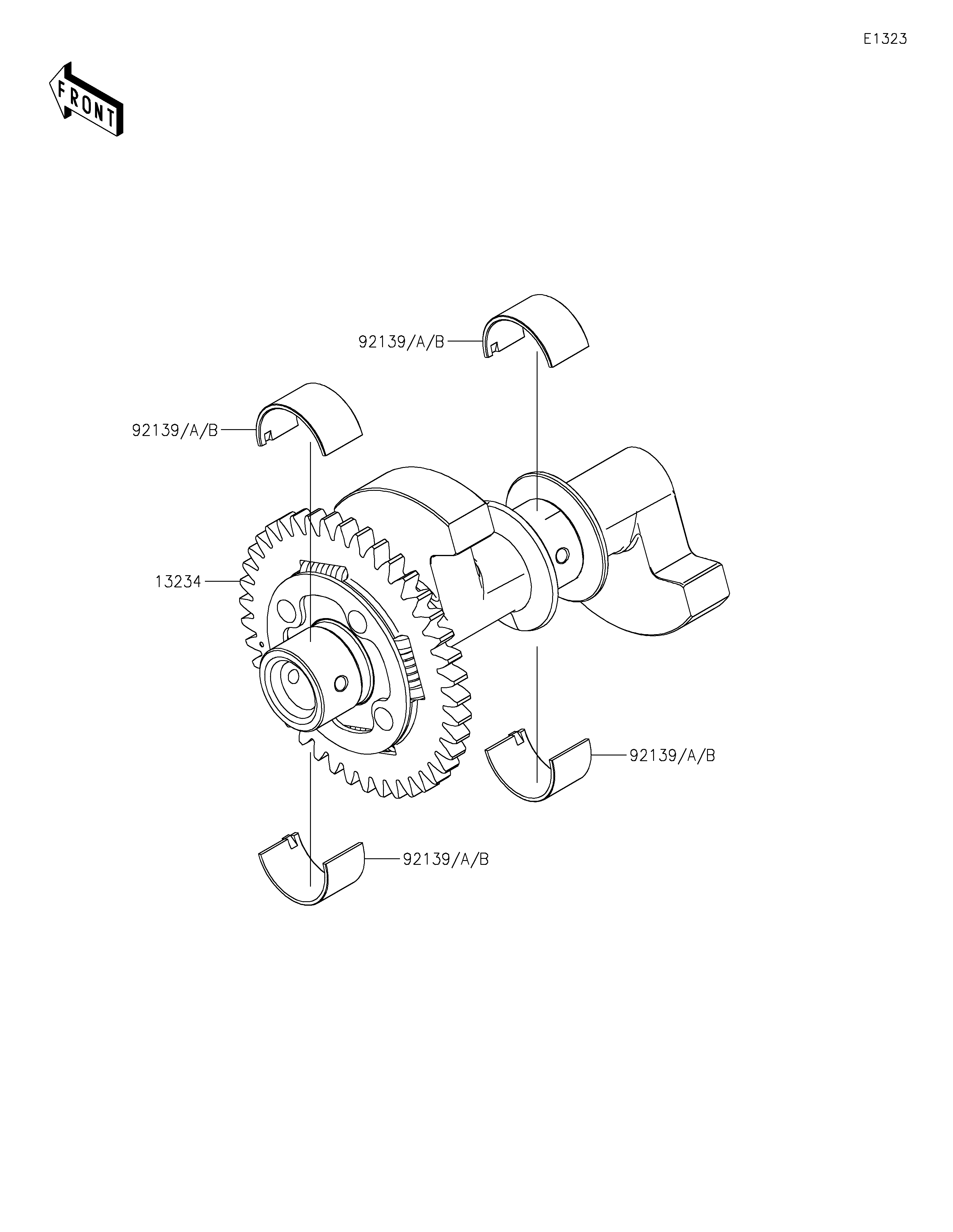 BALANCIER POUR Z400 ER400FPFNN BLANC 2023