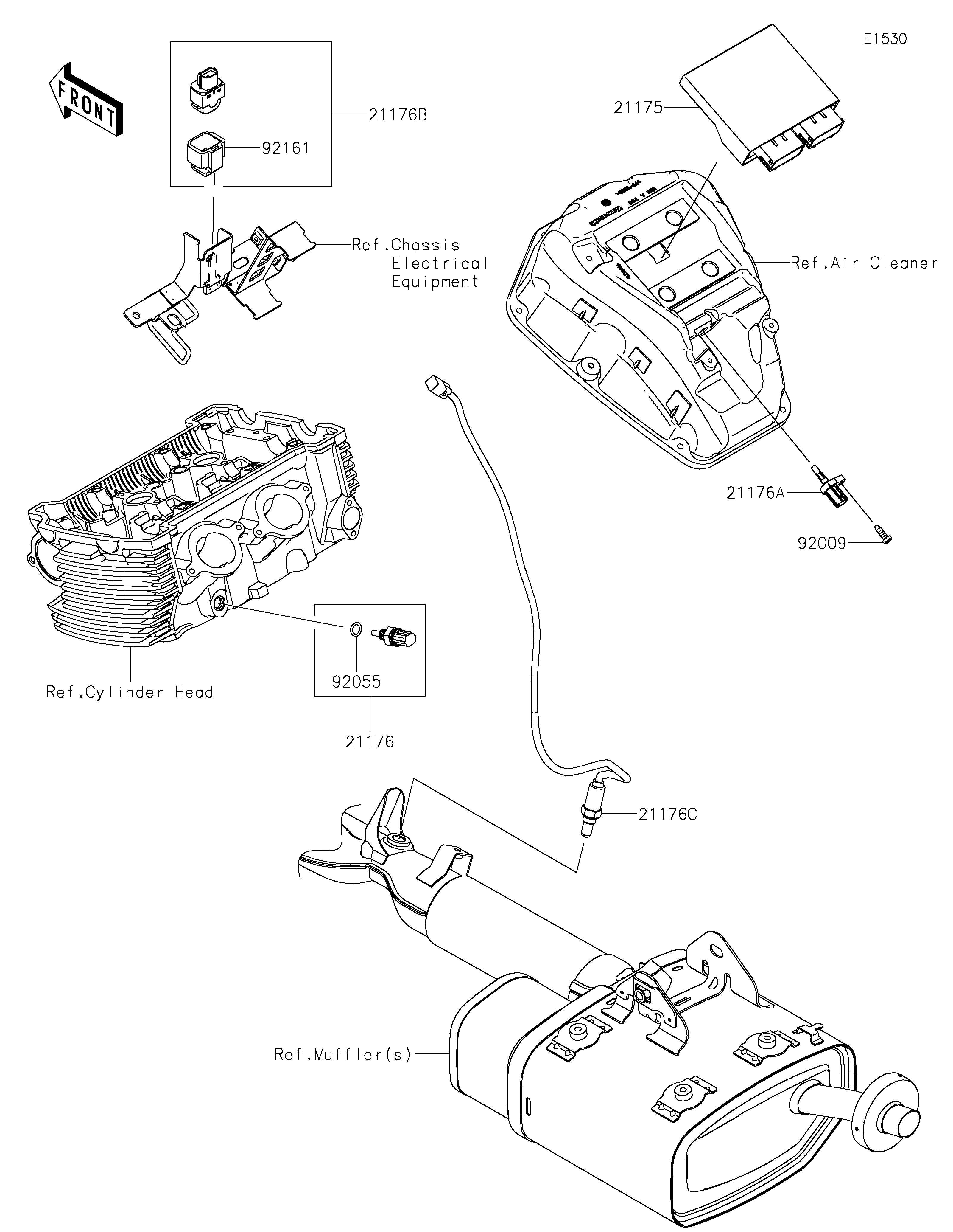 INJECTION CARBURANT POUR VULCAN S EN650JNSAN GRIS 2022