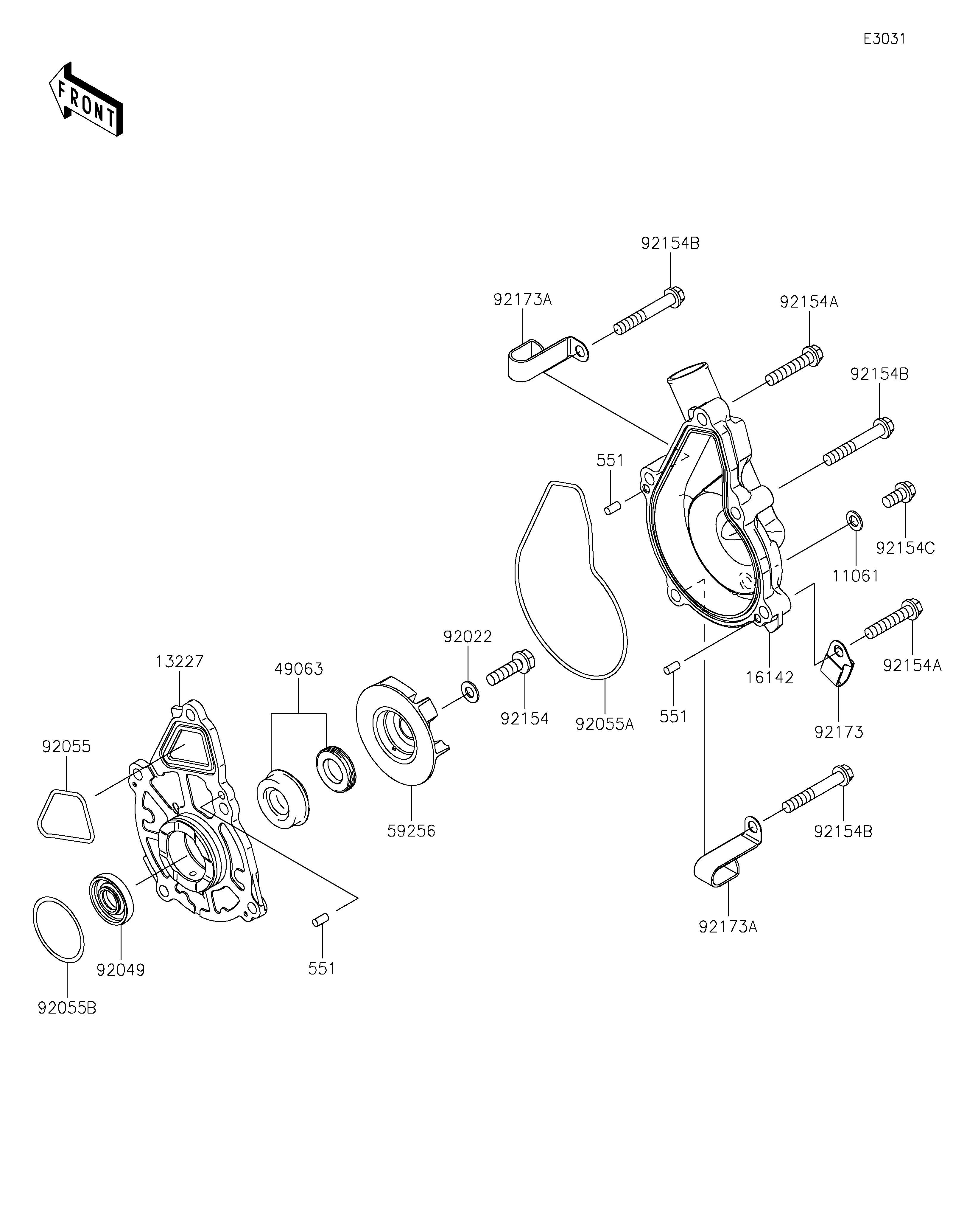 POMPE A EAU POUR VULCAN S EN650JMFAN GRIS 2021