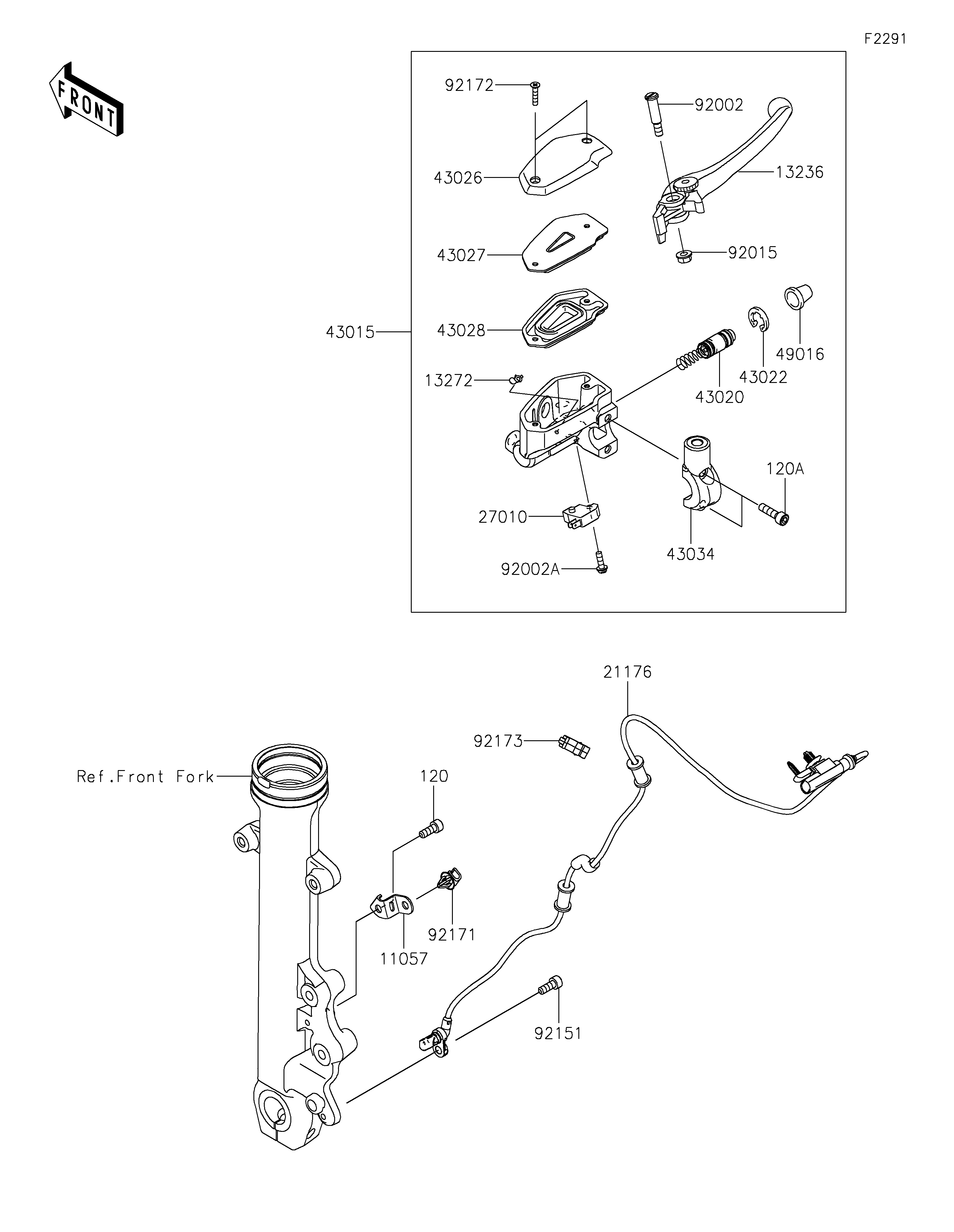 MAITRE CYLINDRE AV POUR VULCAN S EN650JMFAN GRIS 2021