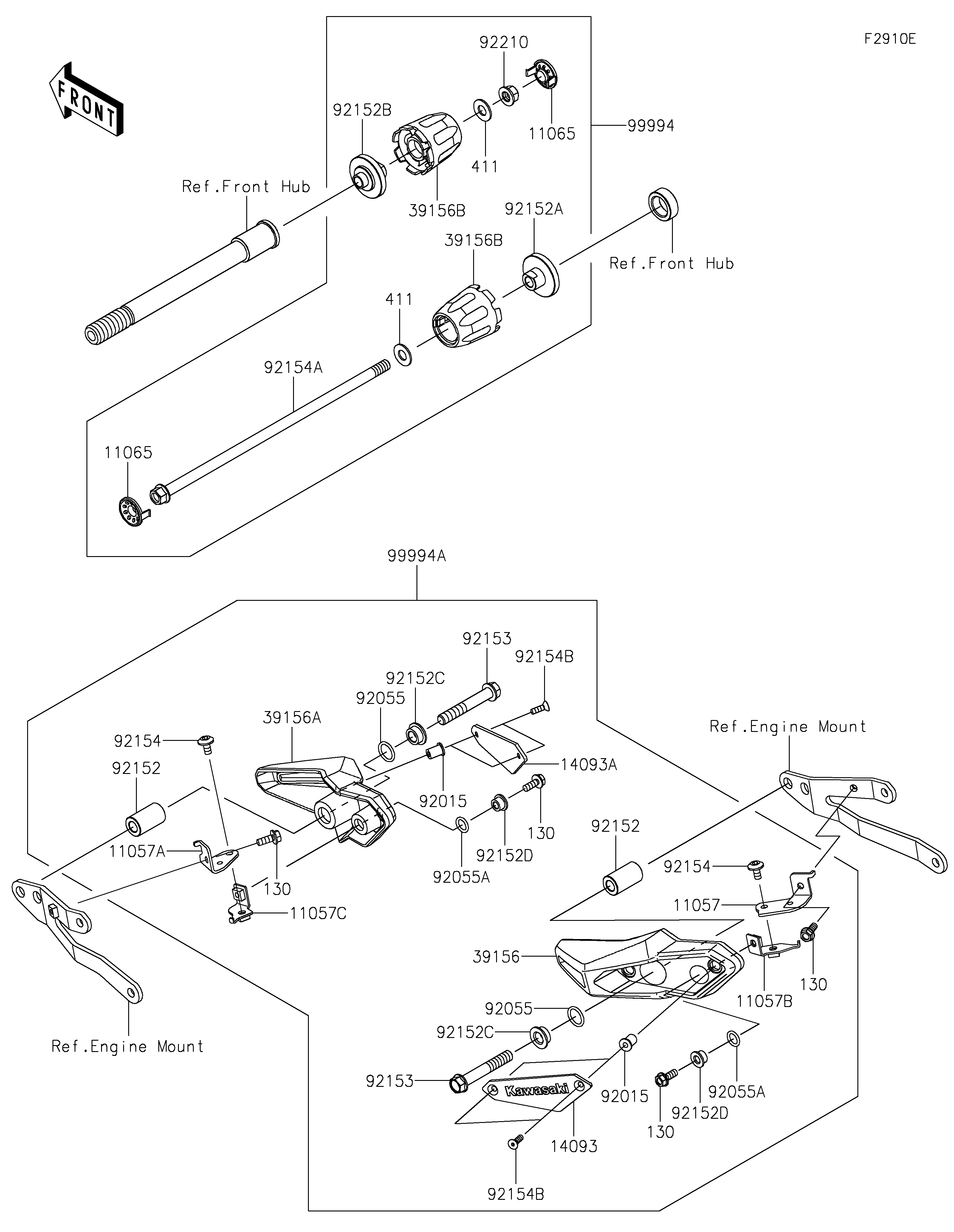 ACCESSORYSLIDER POUR Z900 ZR900FPFNN NOIR 2023