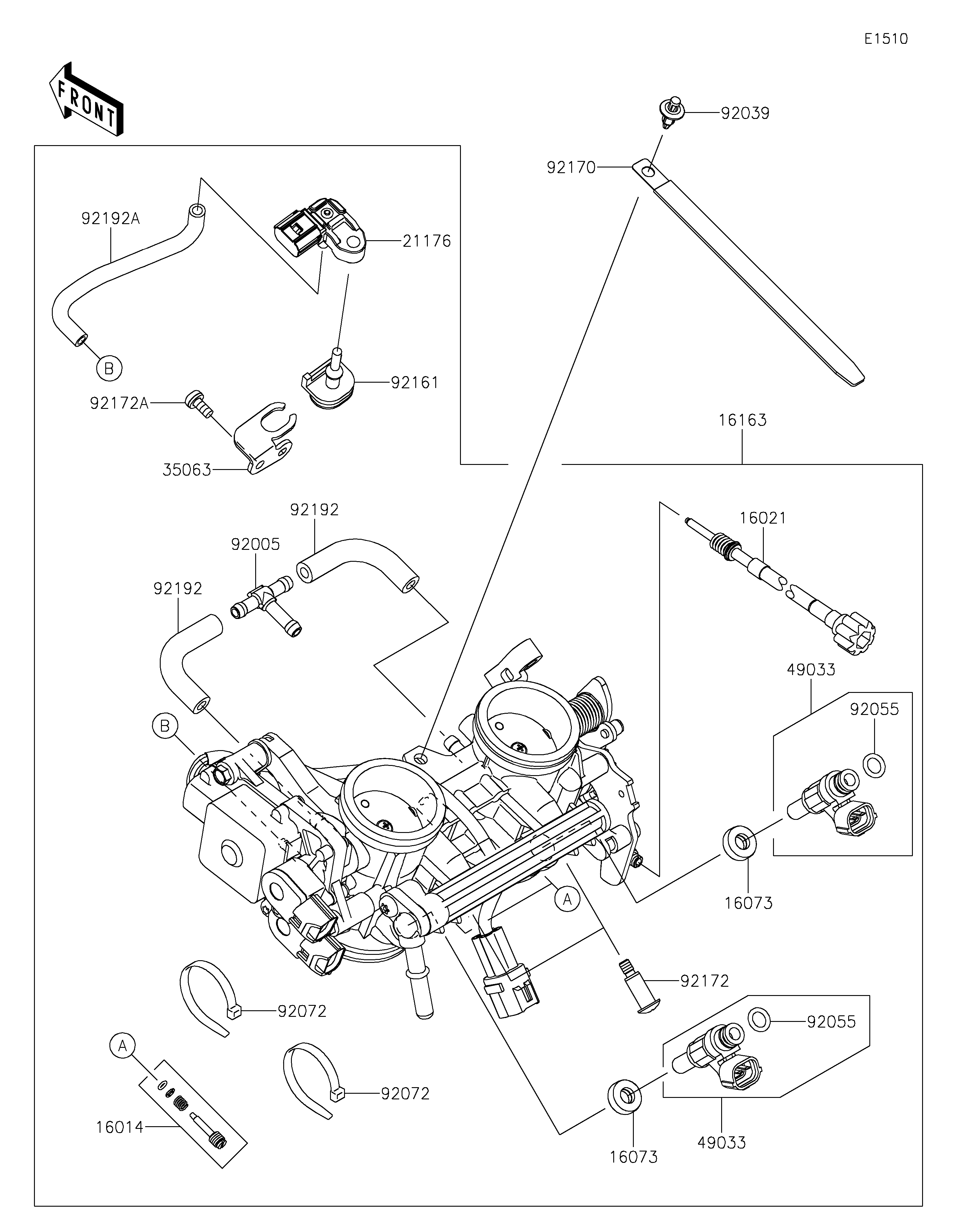 CARBU POUR NINJA 650 EX650SPFAN BLANC 2023