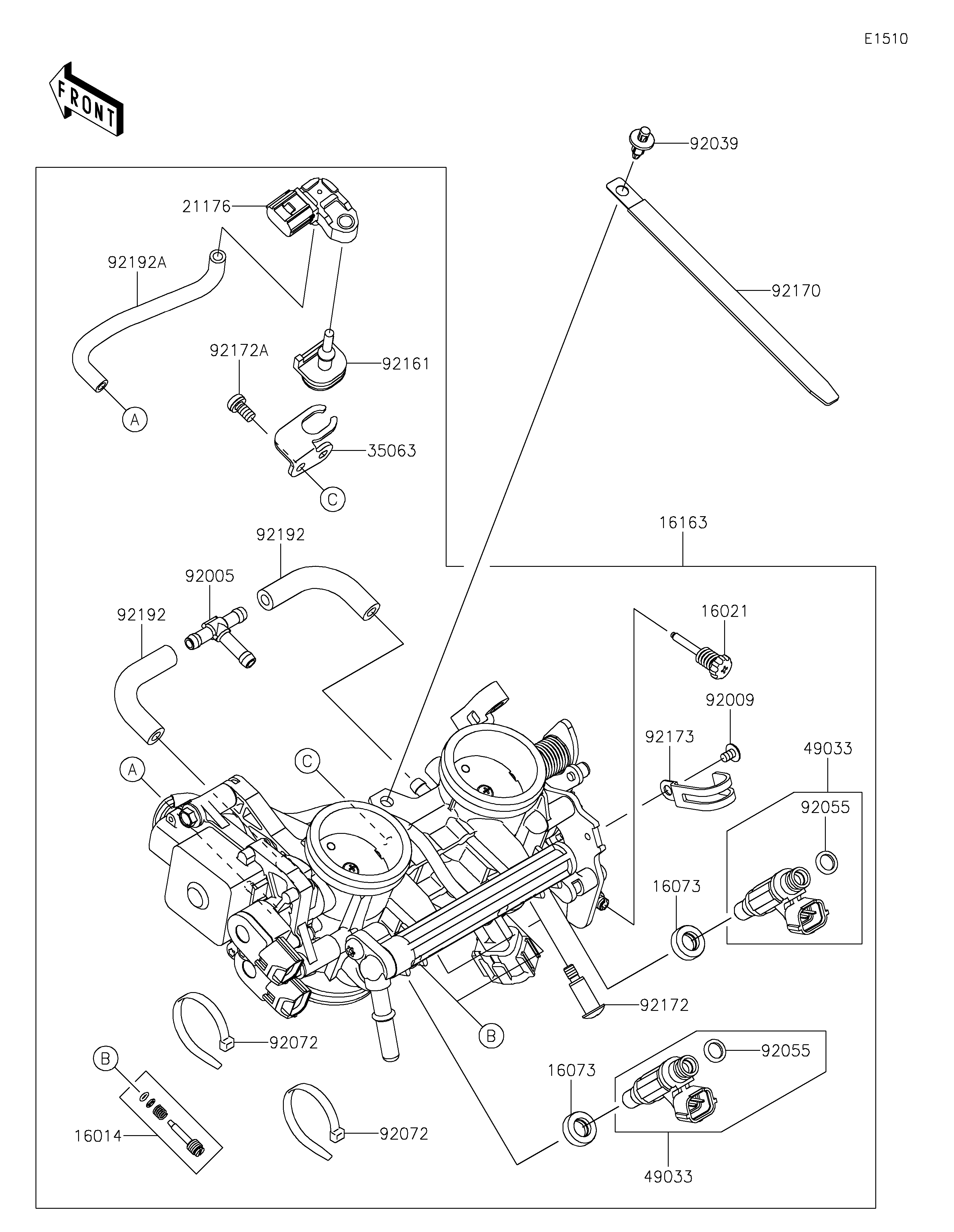 CARBU POUR VERSYS 650 KLE650JPFAN BLANC 2023