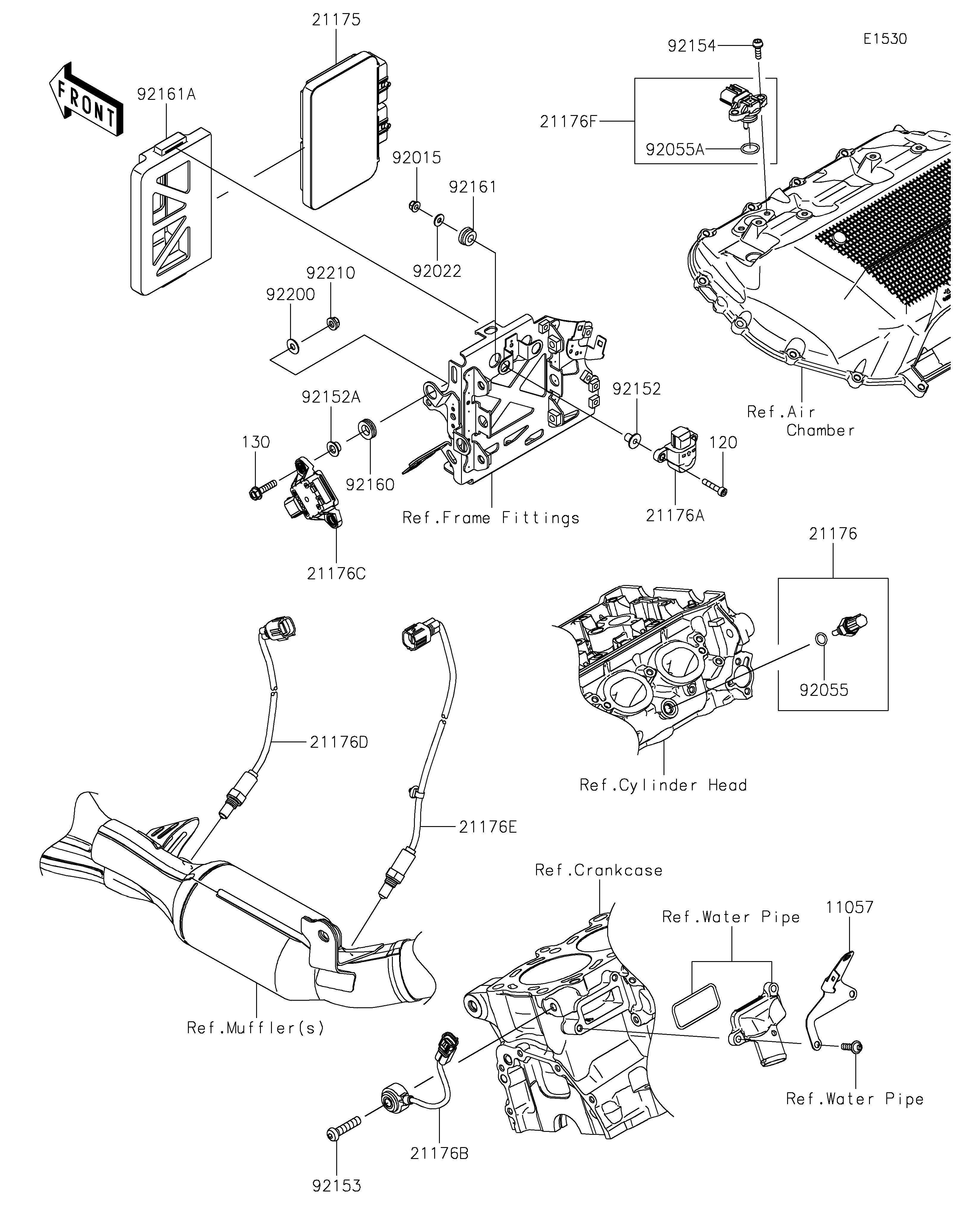 INJECTION CARBURANT POUR Z H2 SE ZR1000RPFNN GRIS 2023