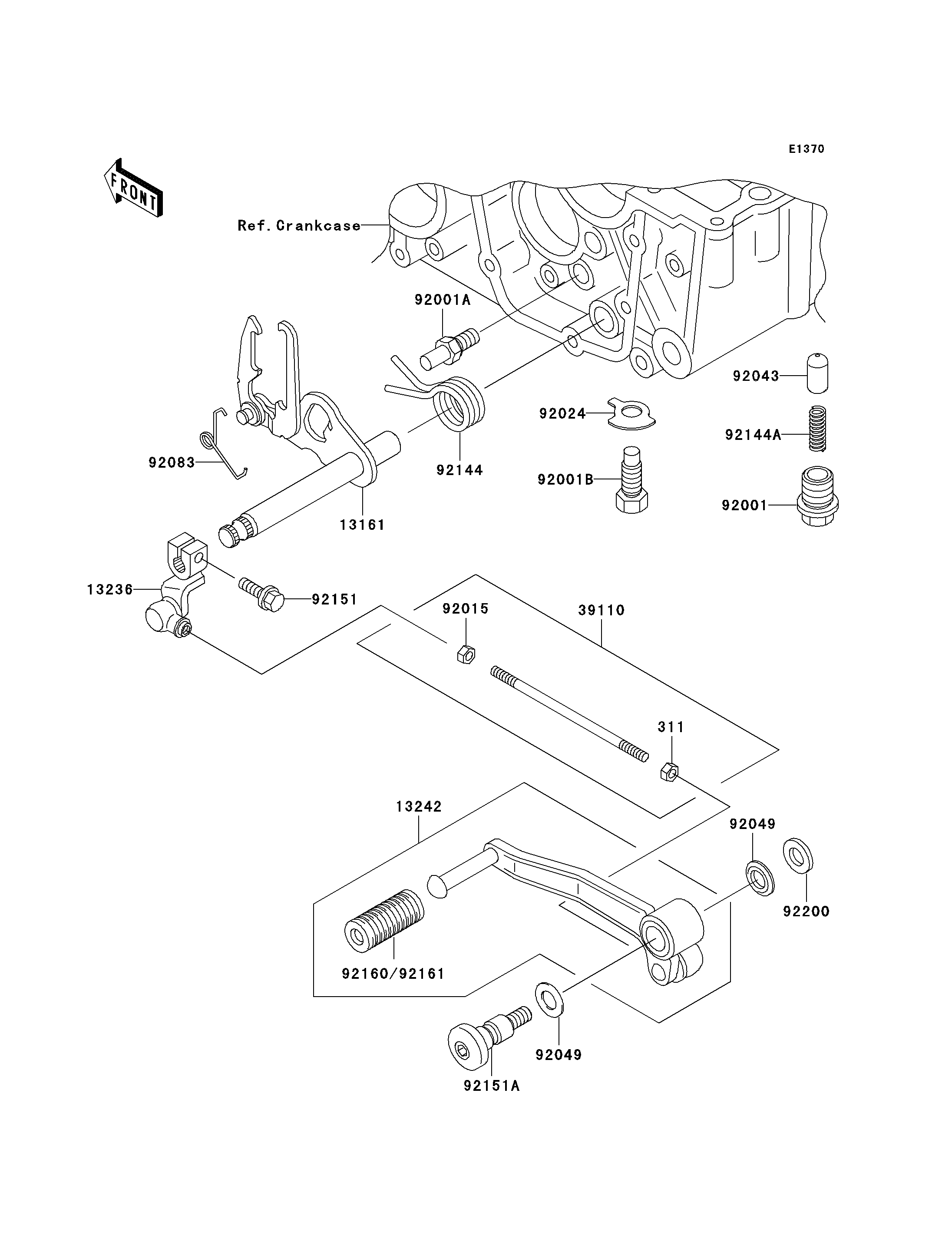 SELECTEUR POUR ZR 7S ZR750 H1 ARGENT 2001