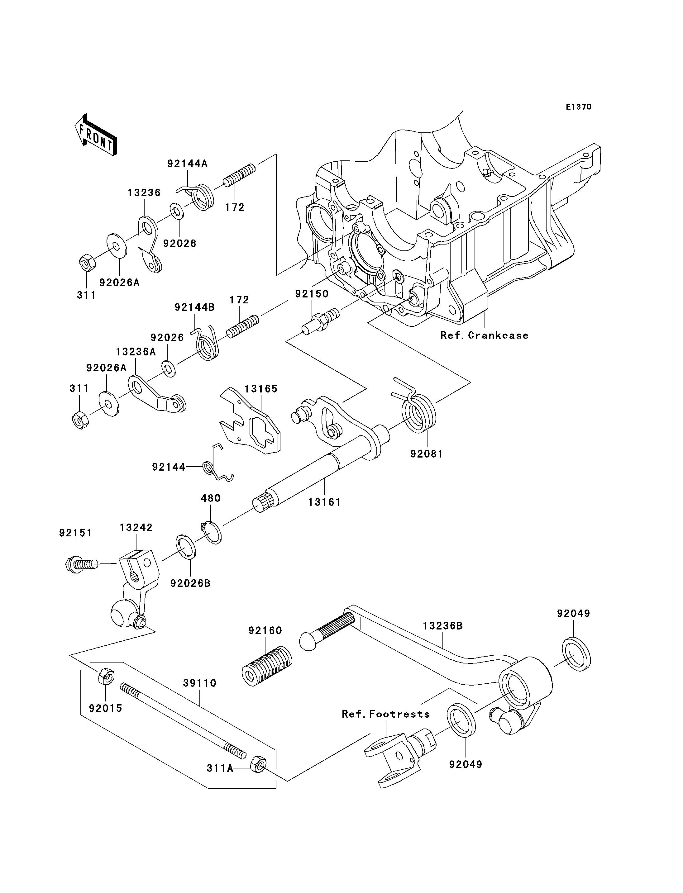 SELECTEUR POUR ZRX1200 ZR1200 C1P BLANC 2001