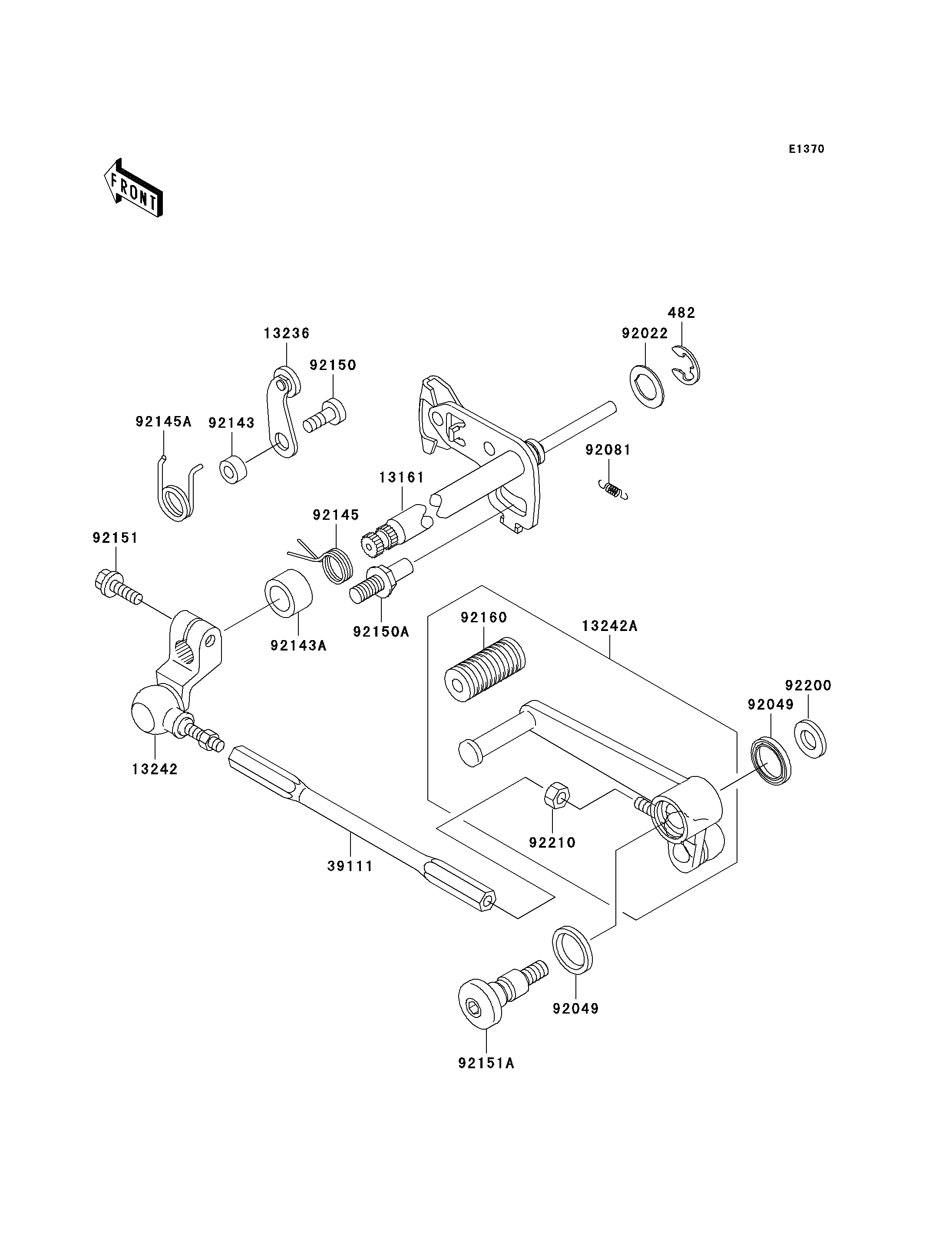 SELECTEUR POUR NINJA ZX 12R ZX1200 A1H ARGENT 2000