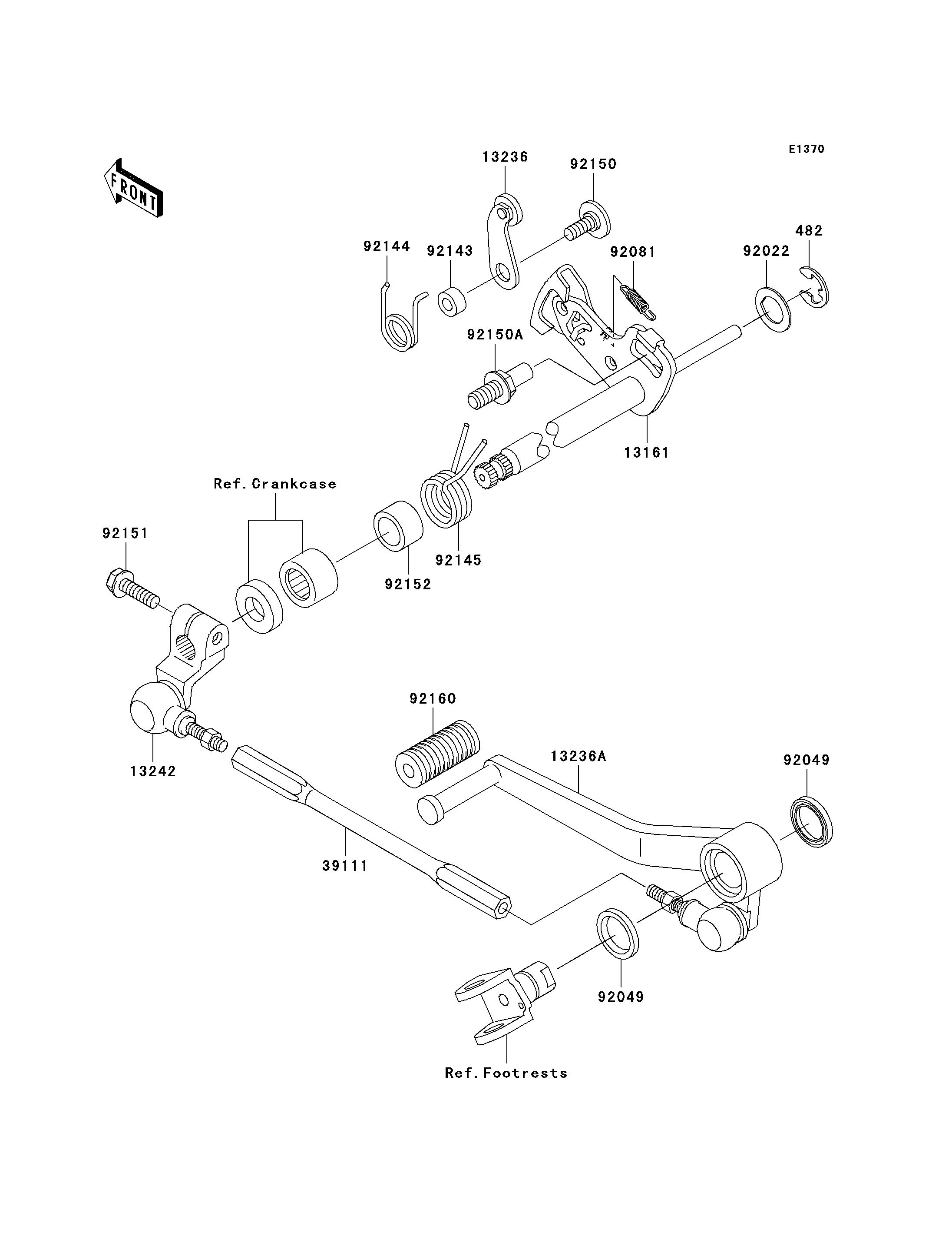 SELECTEUR POUR NINJA ZX 9R ZX900 F1H ARGENT 2002