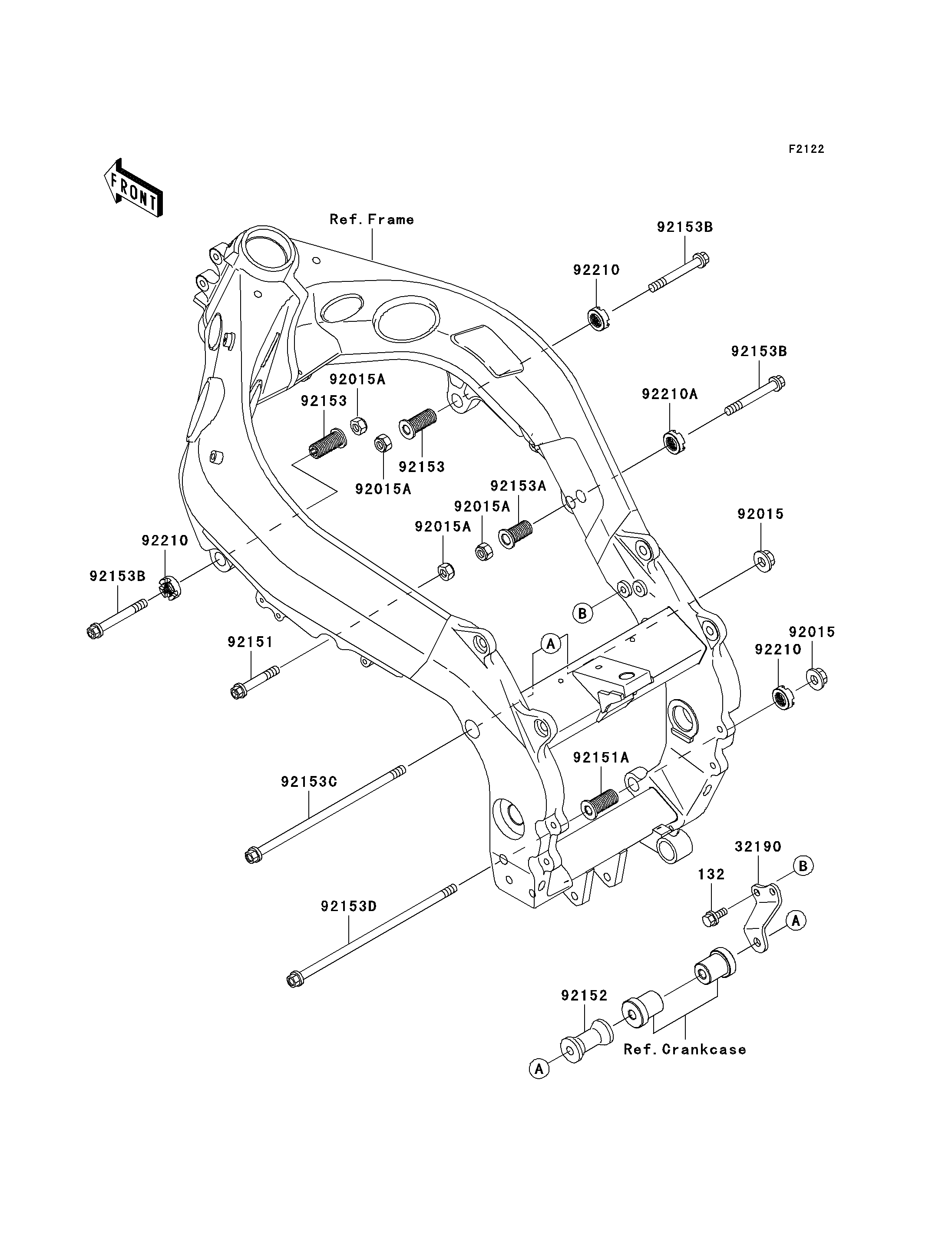 SUPPORT MOTEUR POUR NINJA ZX 9R ZX900 F1H ARGENT 2002