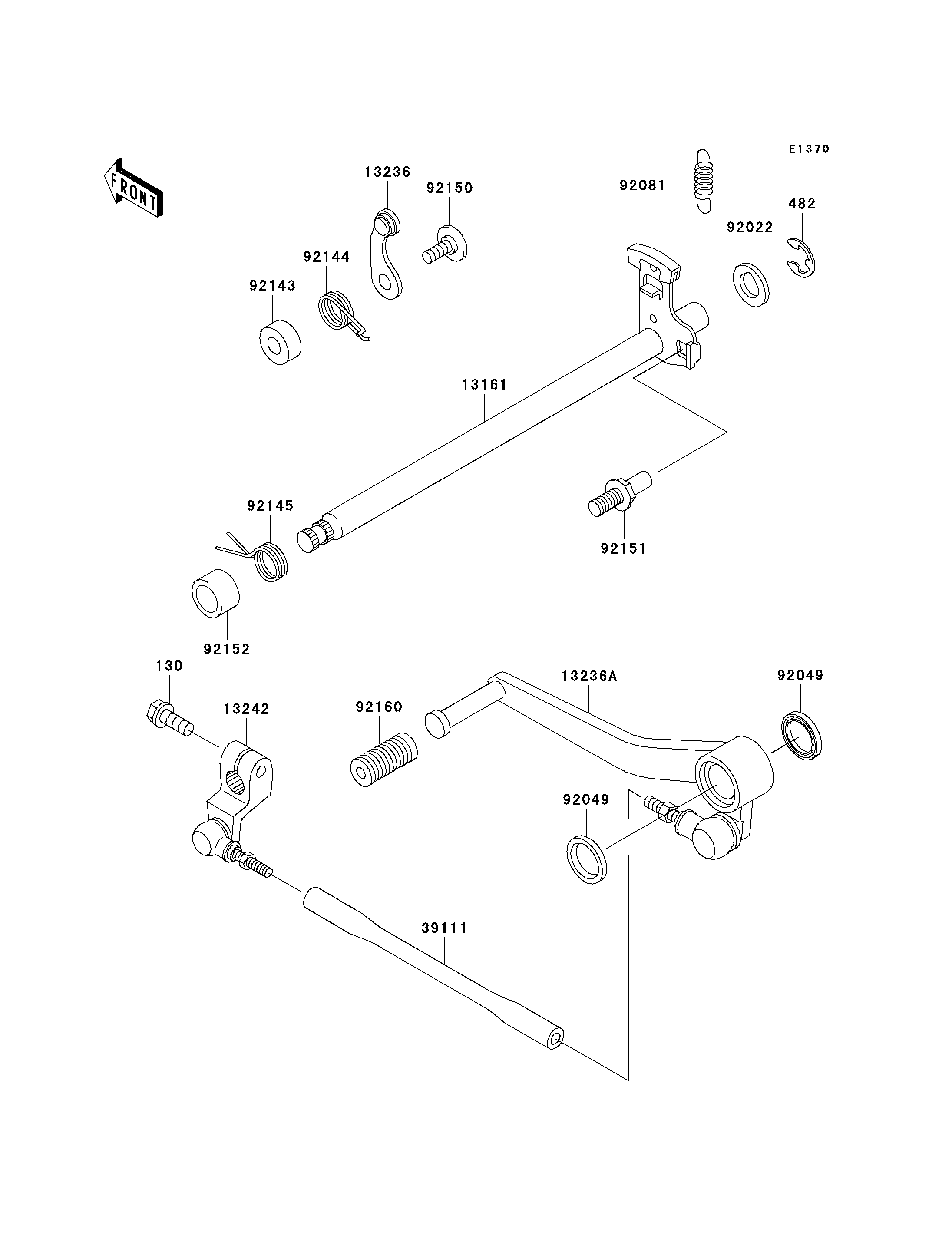 SELECTEUR POUR NINJA ZX 6R ZX636 A1H ARGENT 2002