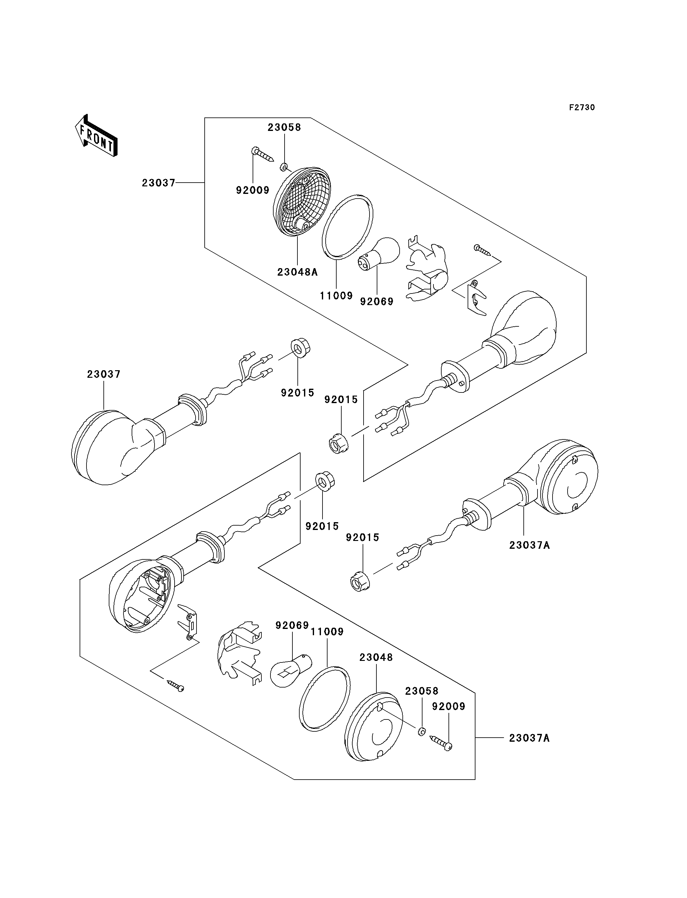 CLIGNOTANTS POUR ZL1000 ZL1000 A1 NOIR 1987 EUROPE