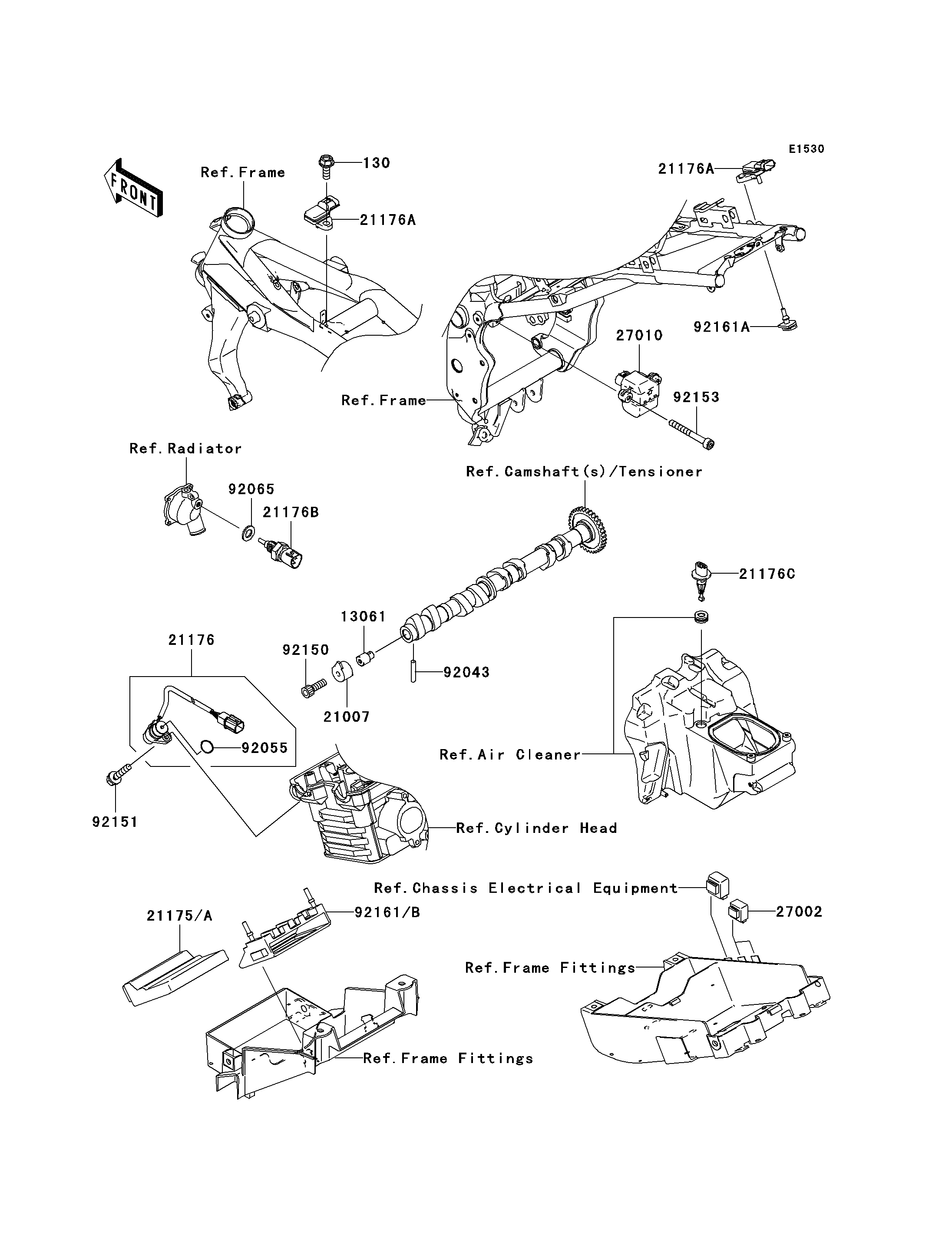 INJECTION CARBURANT POUR Z1000 ZR1000 A2H NOIR 2004