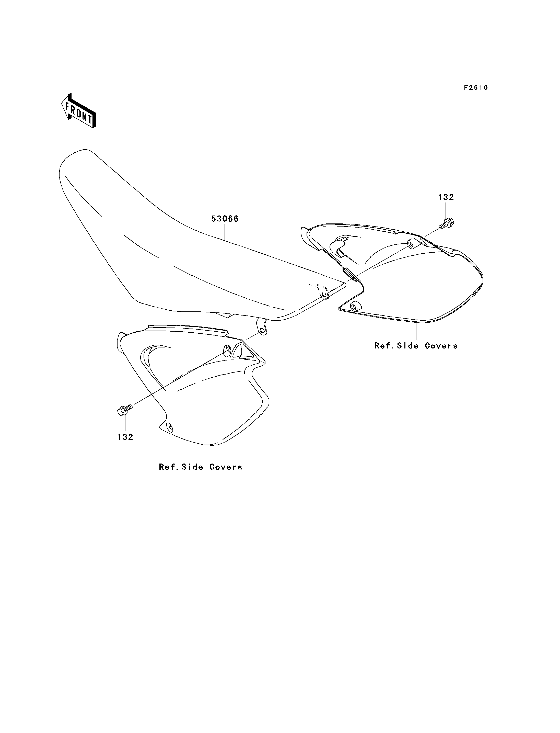 SELLE POUR KX125 KX125 M2 VERT 2004 EUROPE