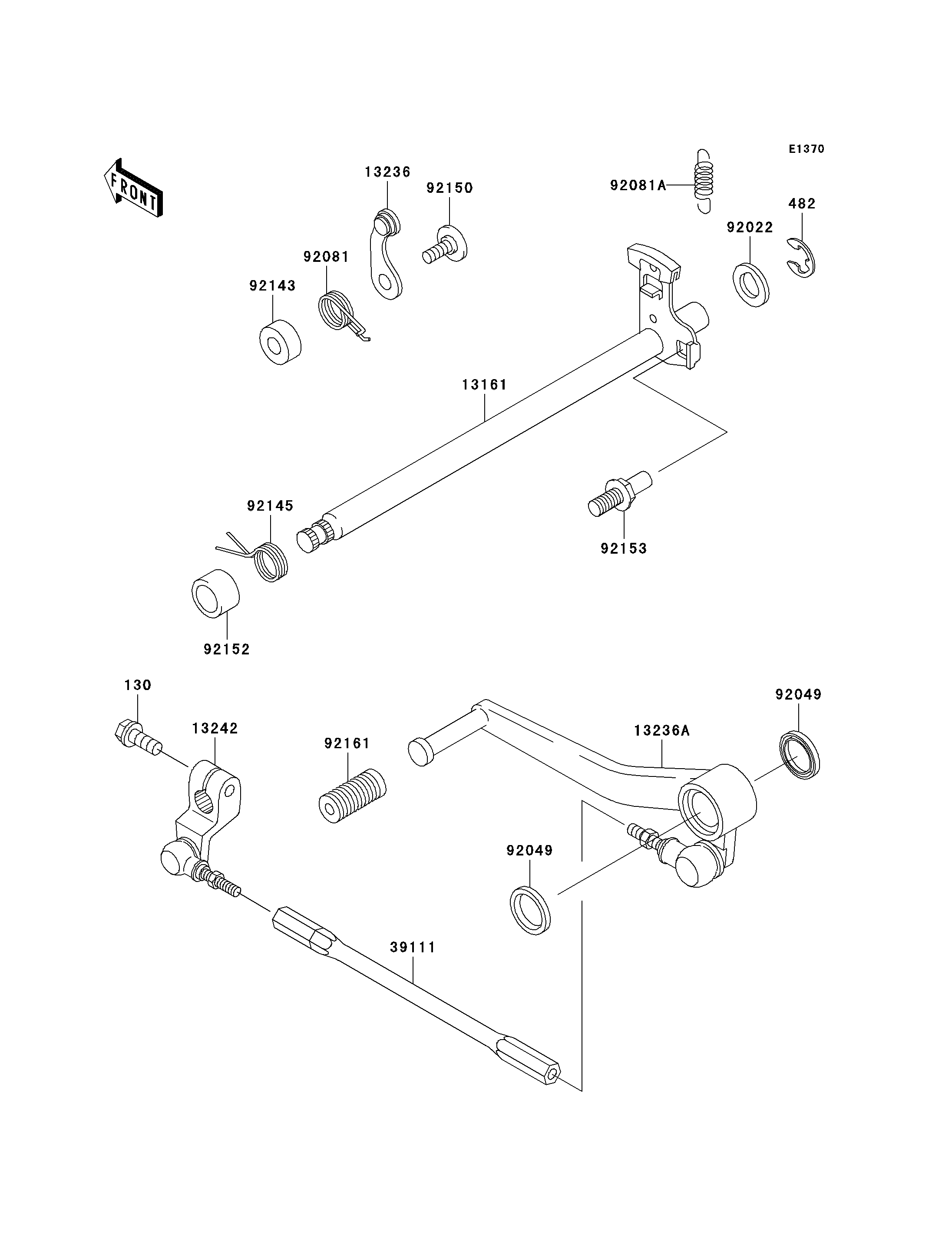 SELECTEUR POUR NINJA ZX 6RR ZX600 K1H VERT 2003