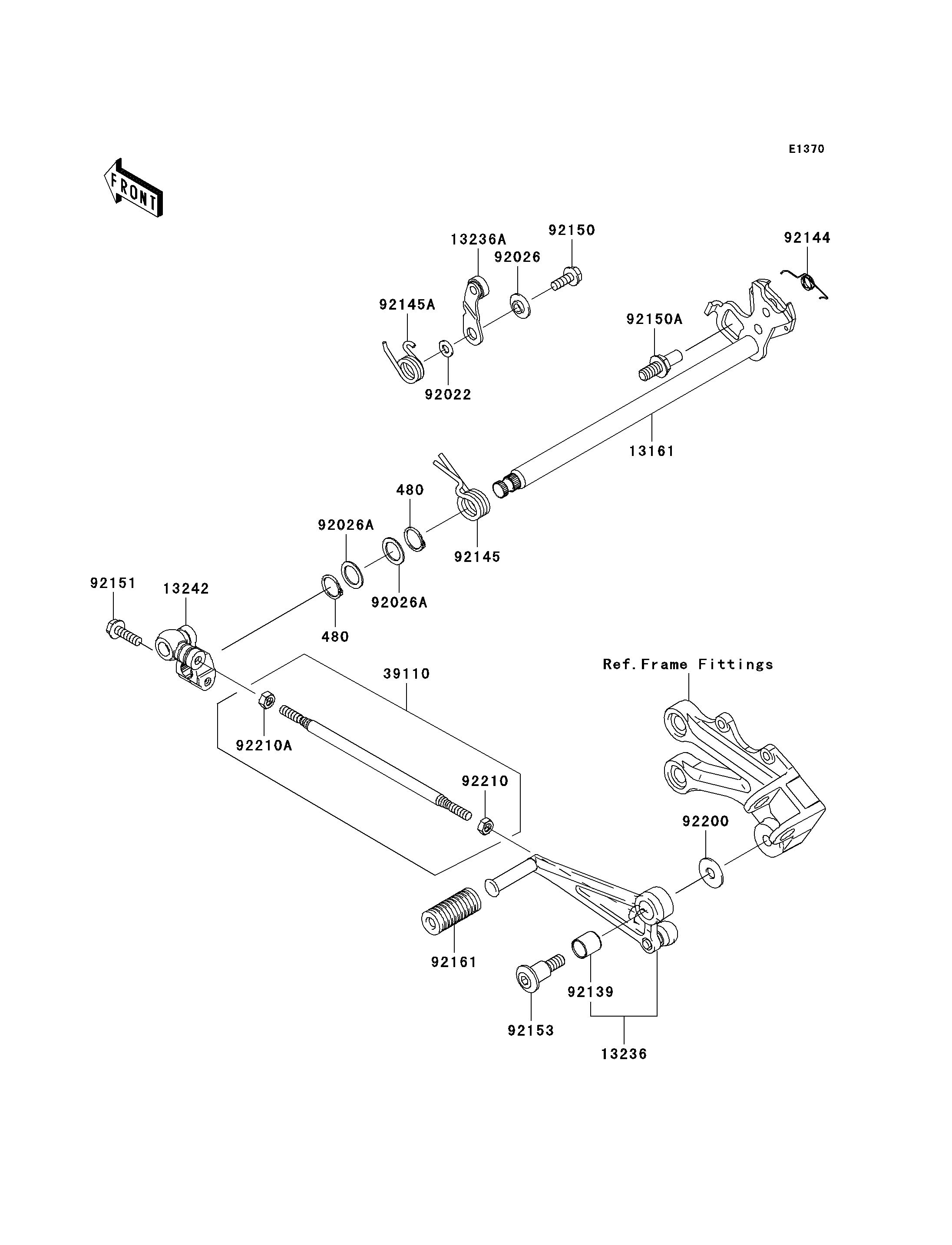 SELECTEUR POUR NINJA ZX 10R ZX1000 C2H ARGENT 2005