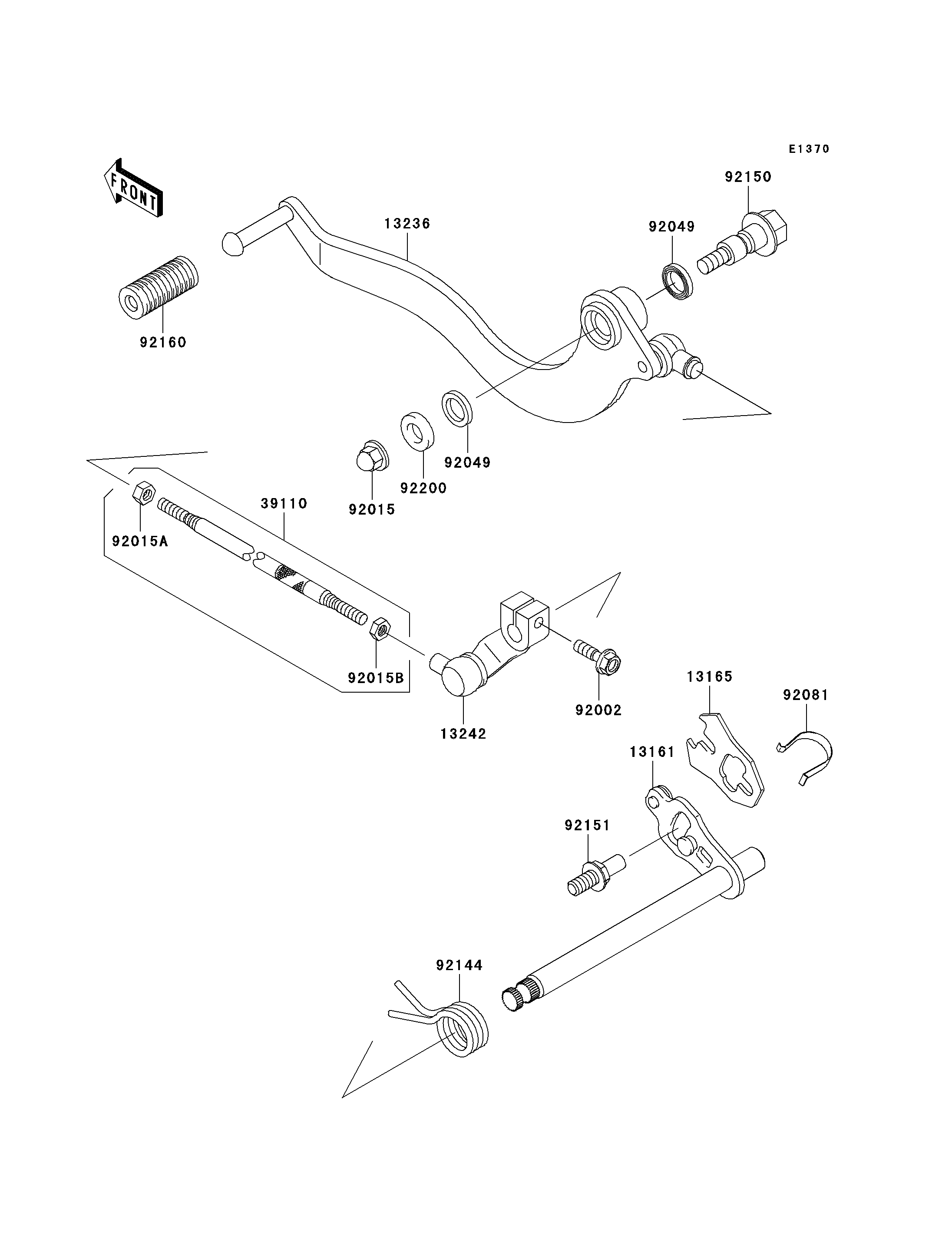 SELECTEUR POUR ELIMINATOR 125 BN125 A6 NOIR 2003