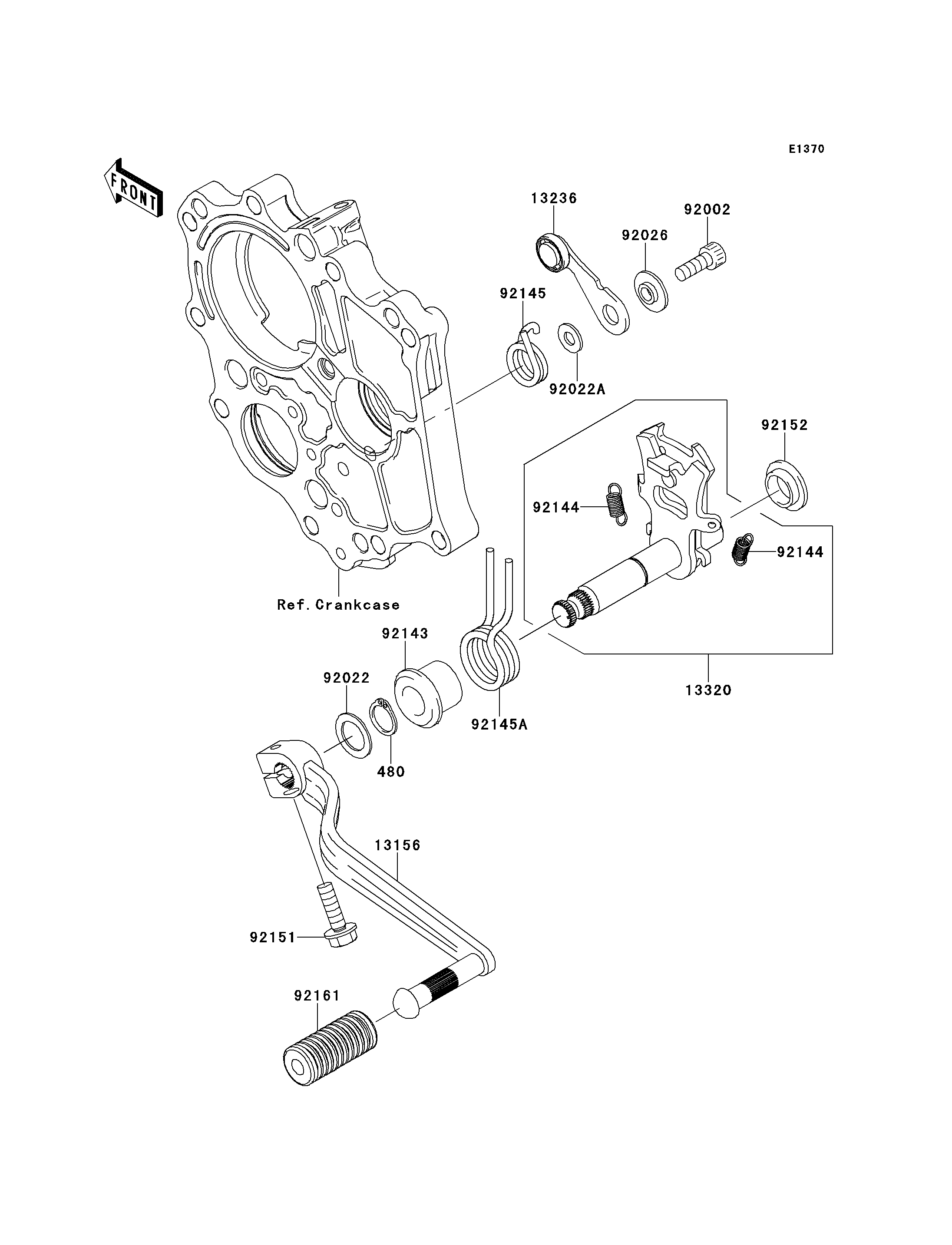 SELECTEUR POUR ER 6F ABS EX650B6F ARGENT 2006