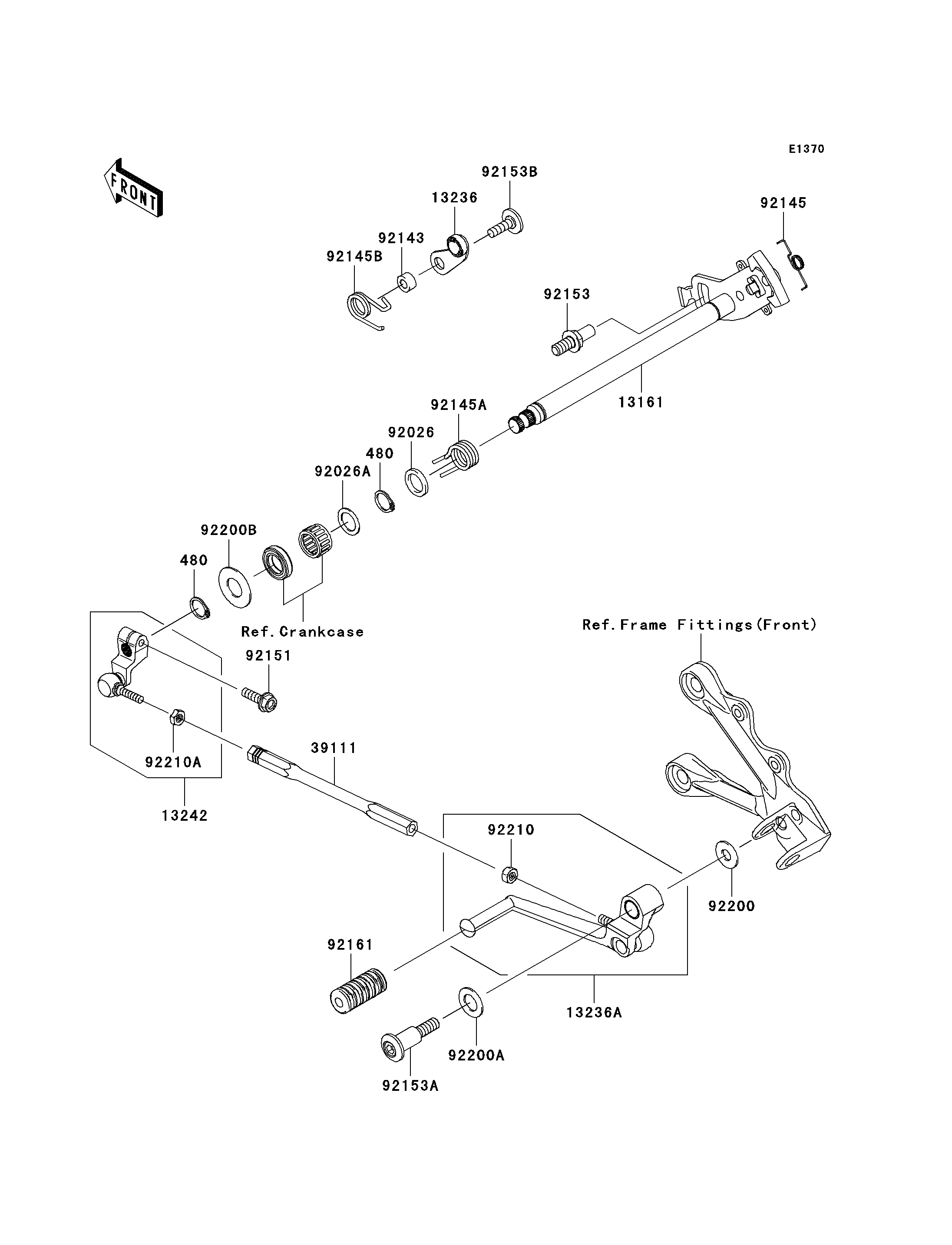 SELECTEUR POUR NINJA ZX 6R ZX600P7F NOIR 2007