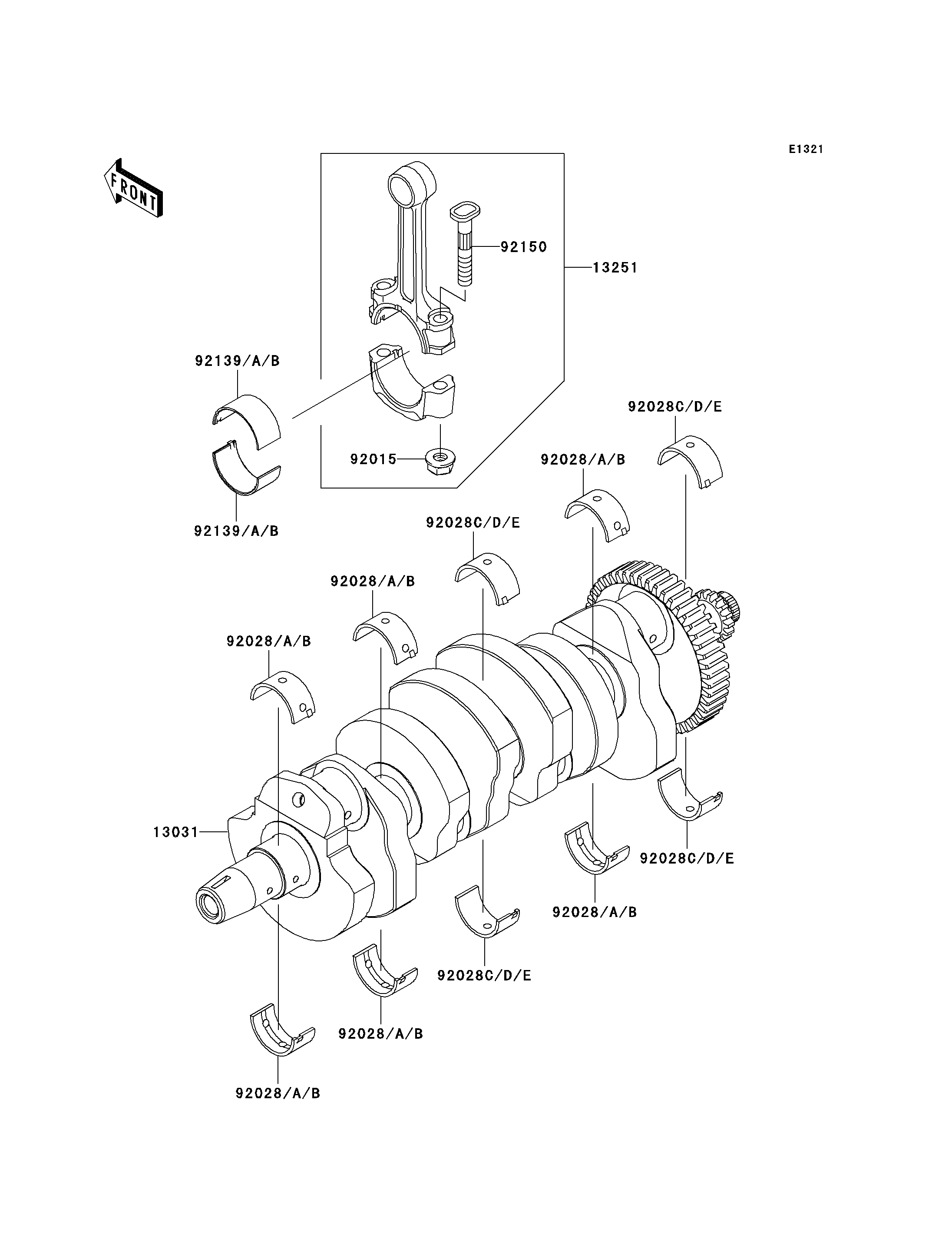 VILEBREQUIN POUR Z750 ABS ZR750MAS NOIR 2010