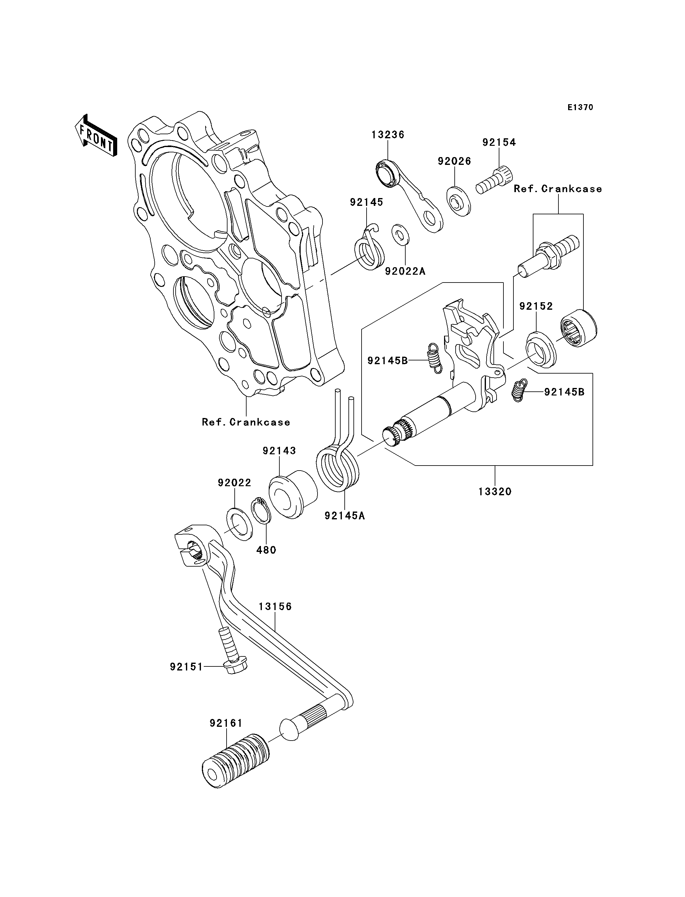 SELECTEUR POUR ER 6F ABS EX650D9F BLEU 2009