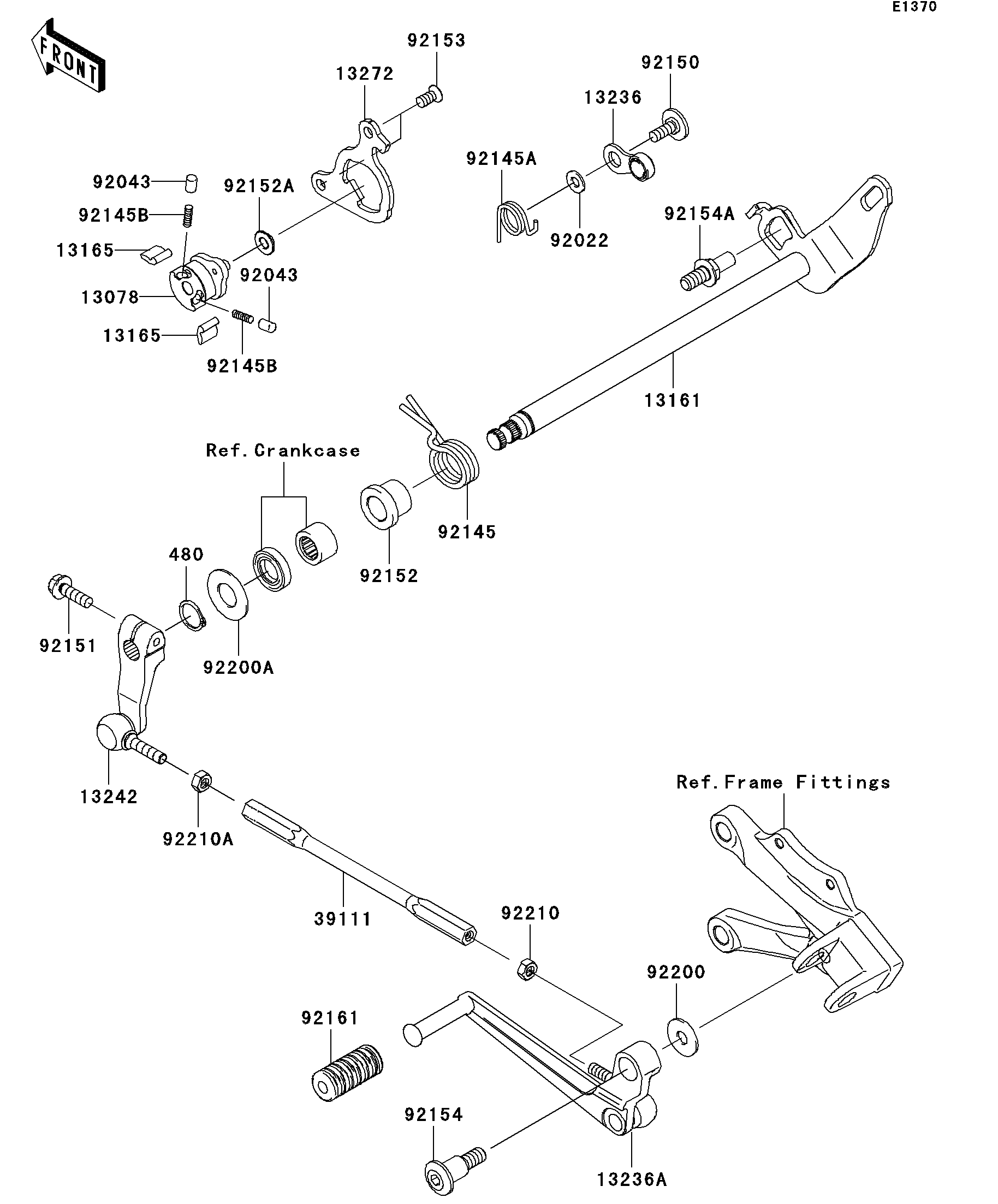 SELECTEUR POUR NINJA ZX 10R ZX1000FAF NOIR 2010