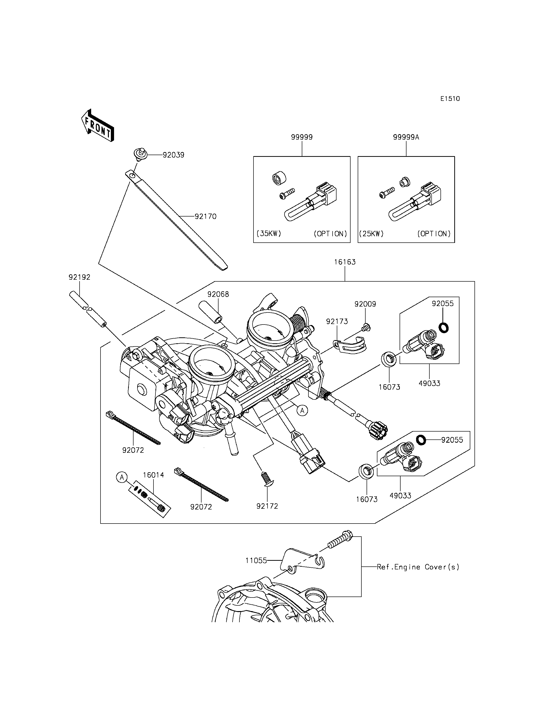 CARBU POUR ER 6F EX650EEF VERT 2014