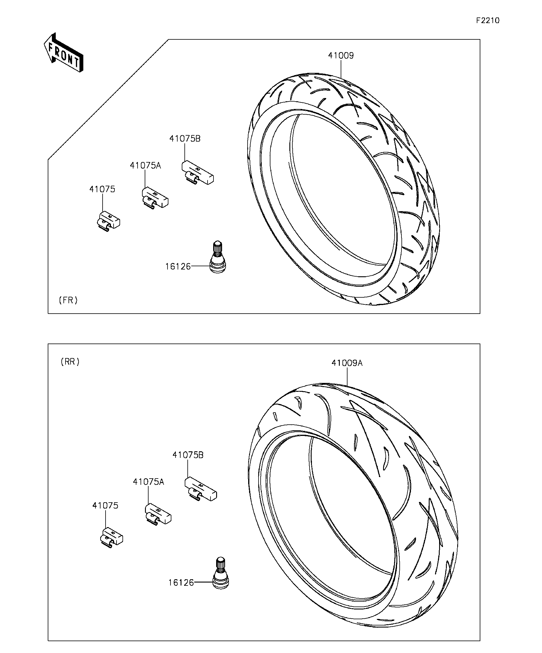 PNEUS POUR Z1000 ZR1000HKF NOIR 2019