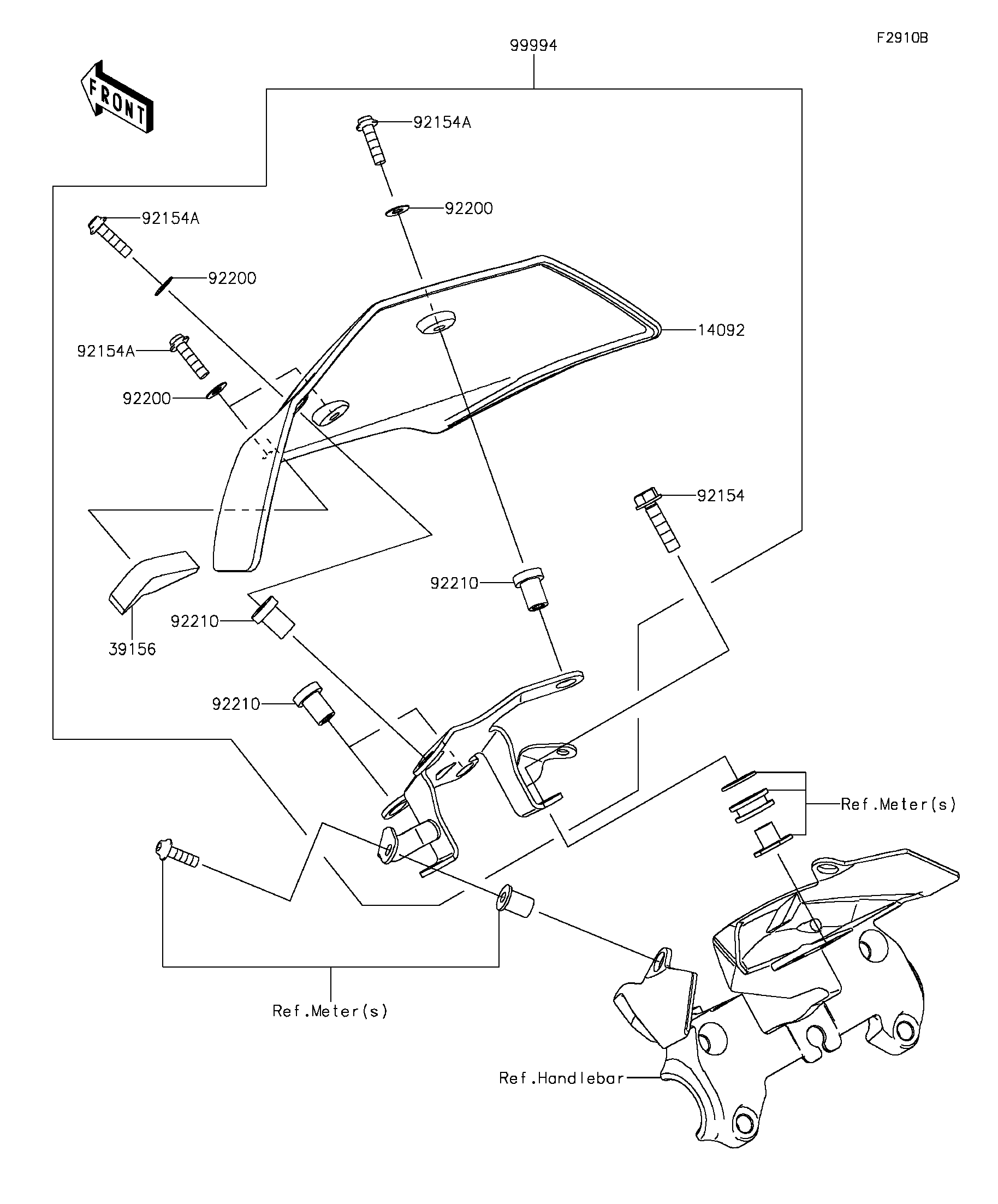 ACCESSOIRECOUVRE COMPTEUR POUR Z1000 R EDITION ZR1000JPFNN GRIS 2023