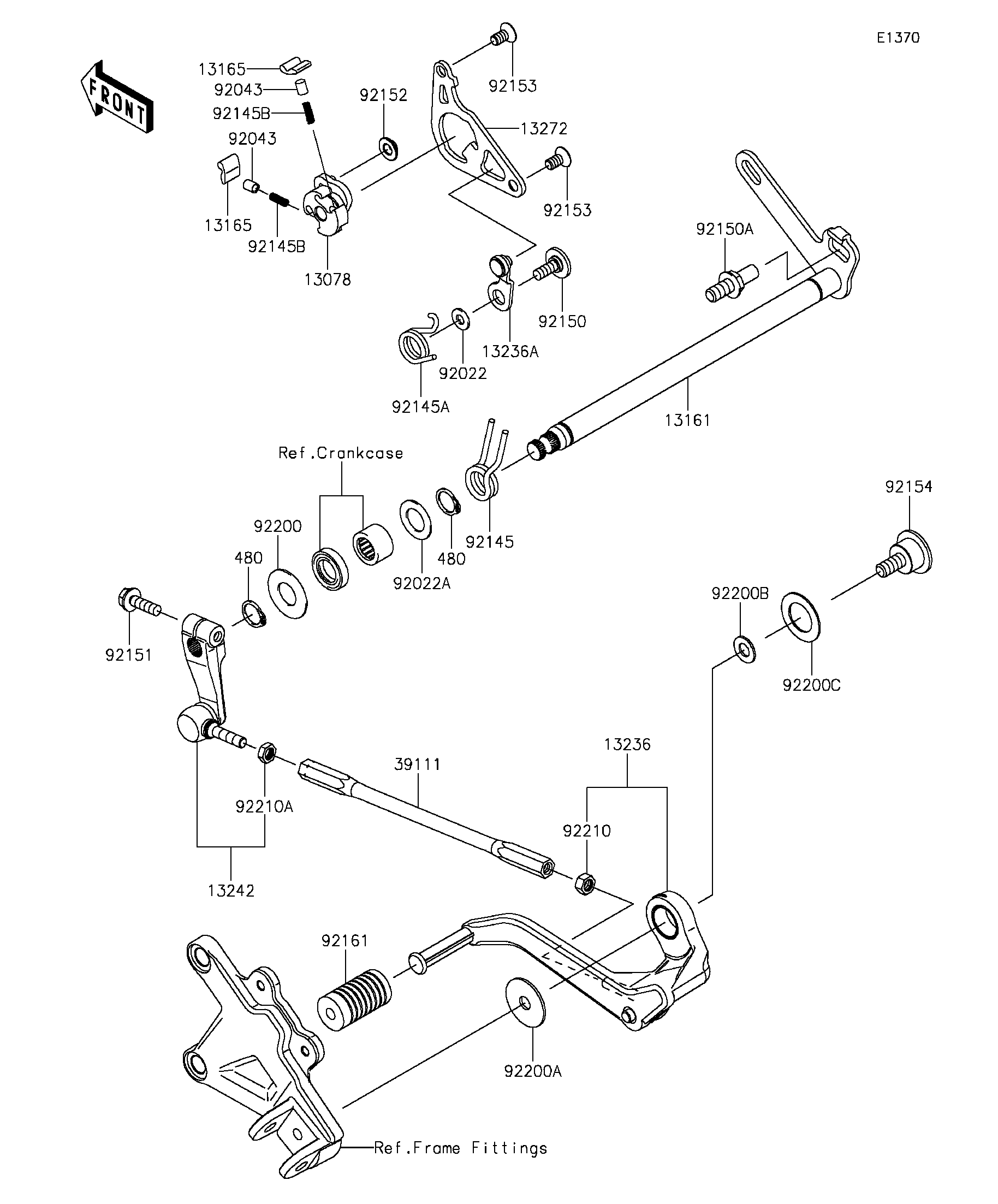 SELECTEUR POUR NINJA ZX 10R ABS ZX1000KFF NOIR 2015