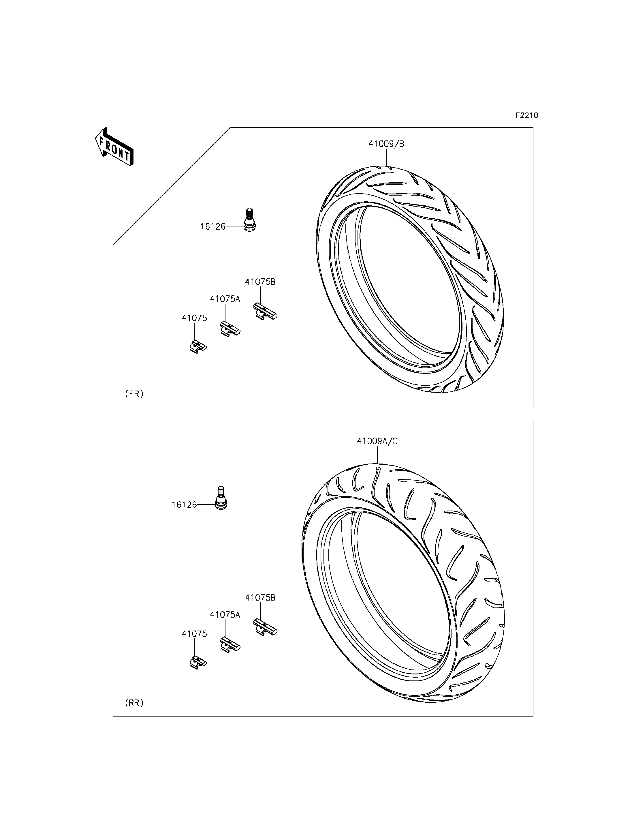PNEUS POUR VERSYS 650 ABS KLE650FFF BLANC 2015