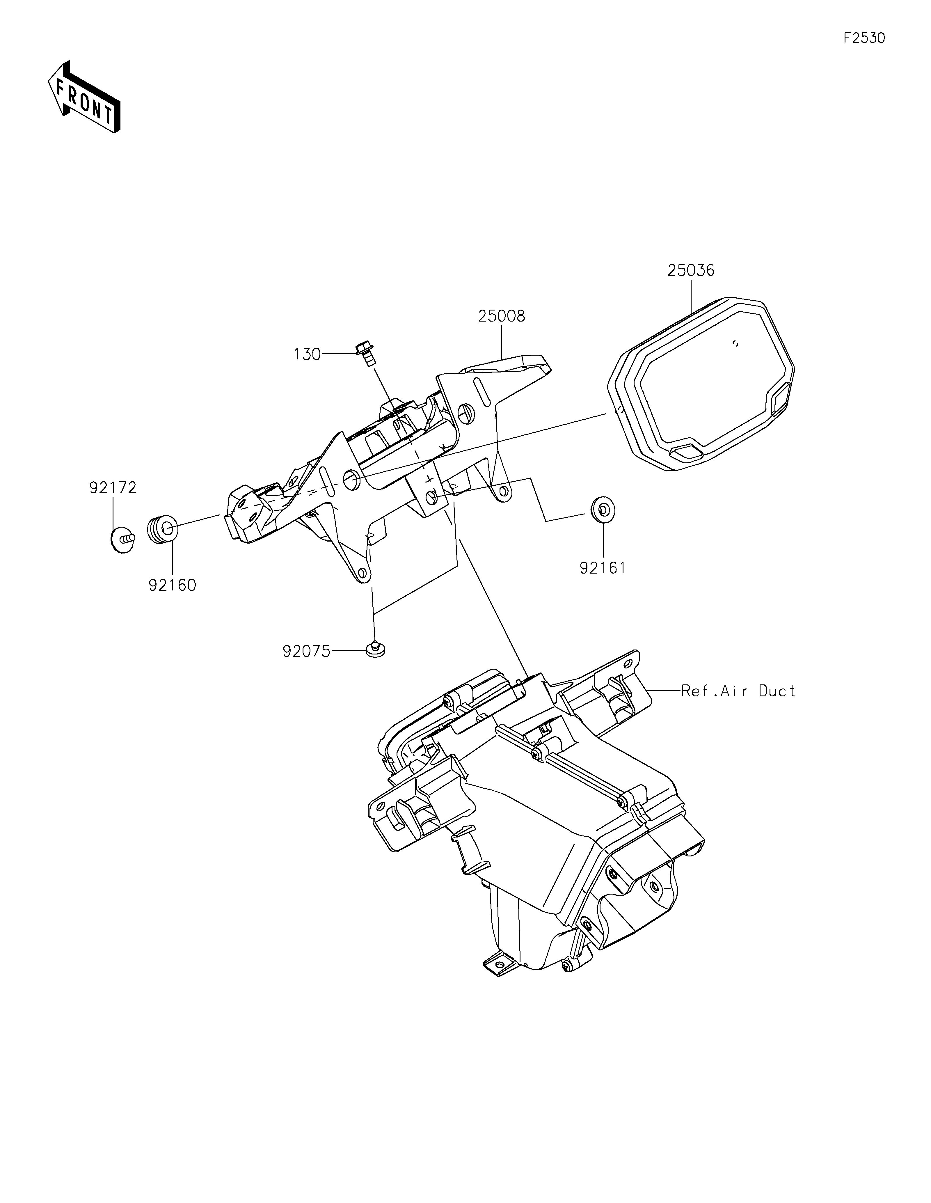 COMPTEURS POUR NINJA ZX 6R ZX636JRFAN GRIS 2024
