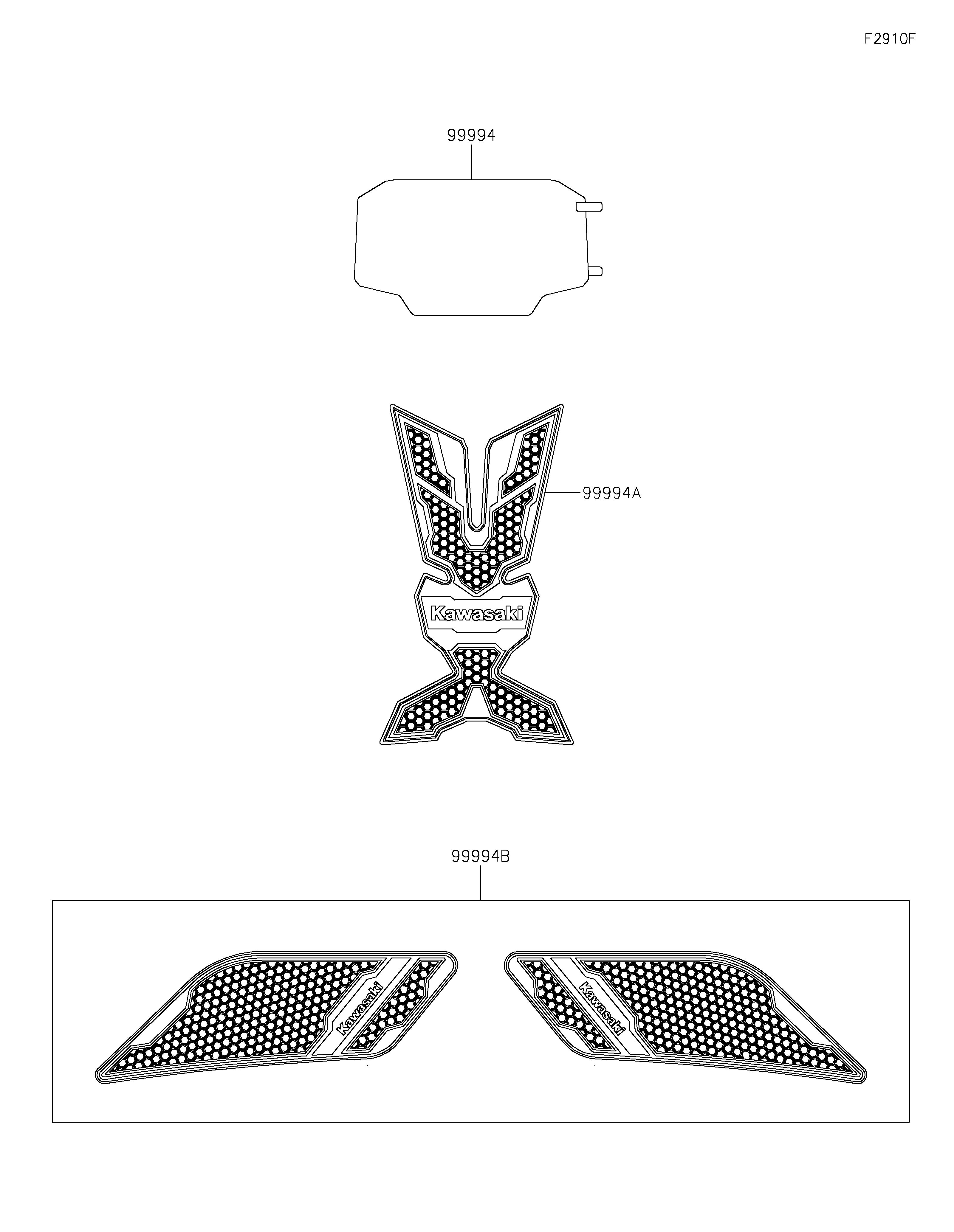 ACCESSOIREDECALS POUR NINJA ZX 6R ZX636JRFAN GRIS 2024